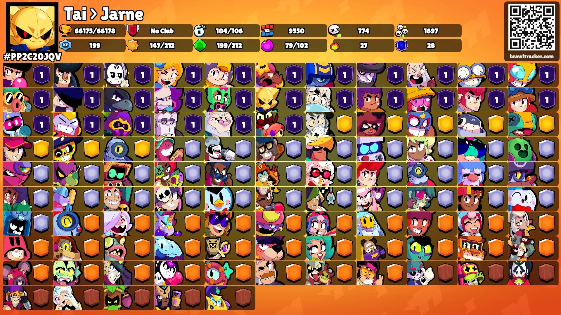 Tai > Jarne's Ranks