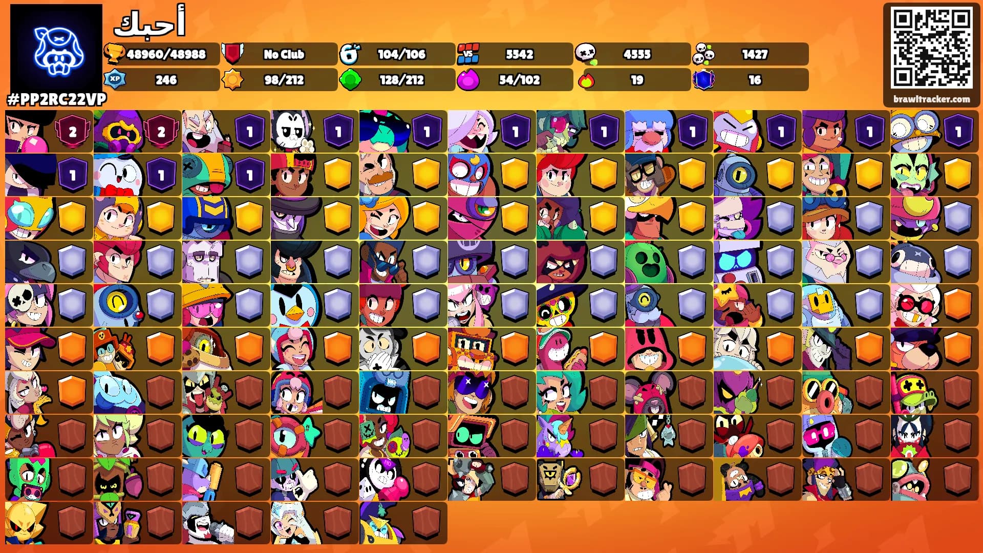 أحبك's Ranks
