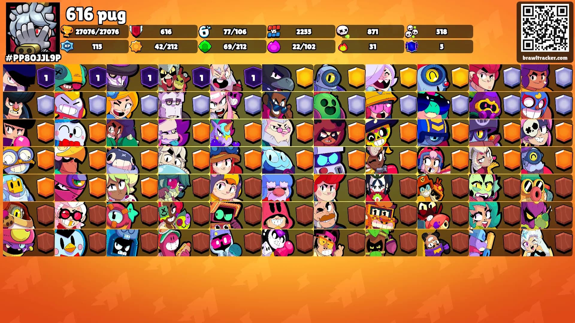 616 pug's Ranks