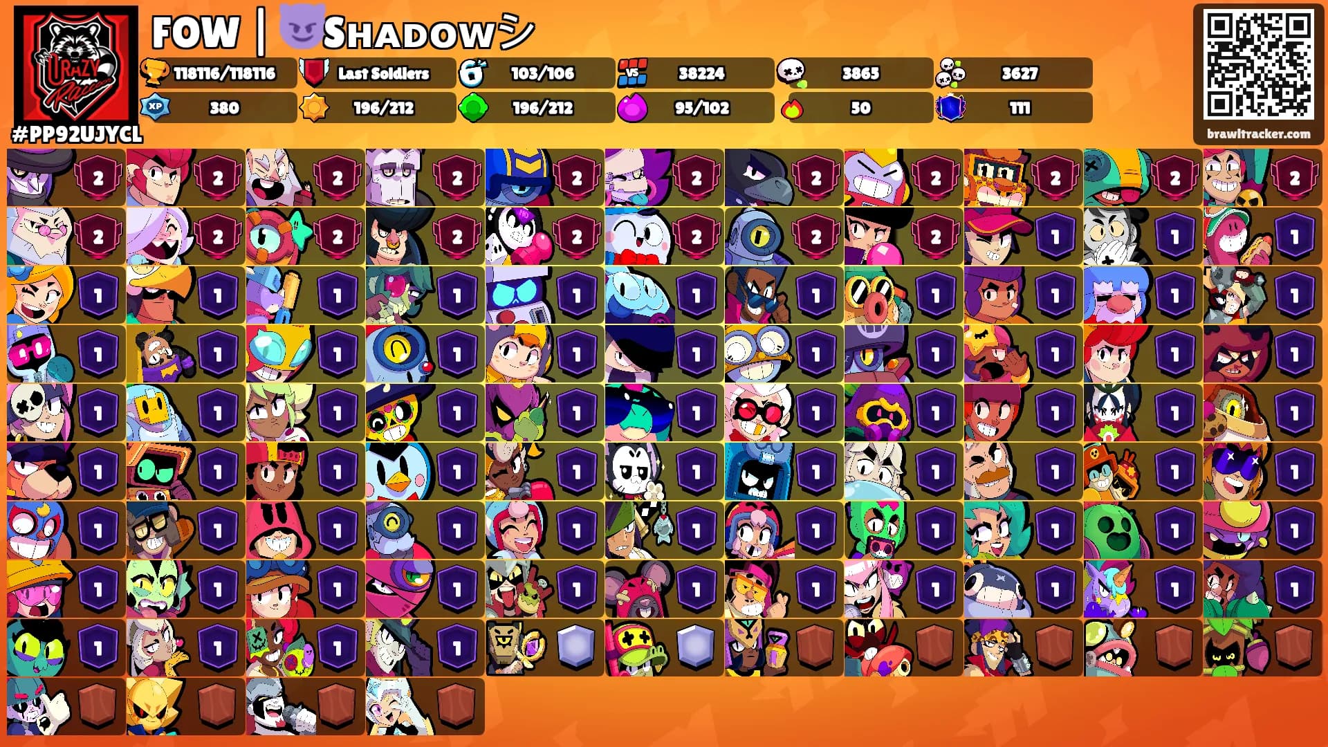 FOW | 😈Sʜᴀᴅᴏᴡシ's Ranks