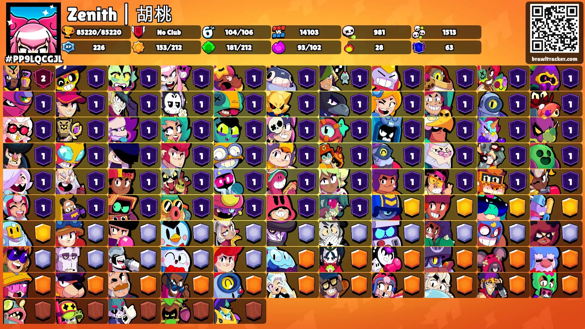 Zenith | 胡桃's Ranks