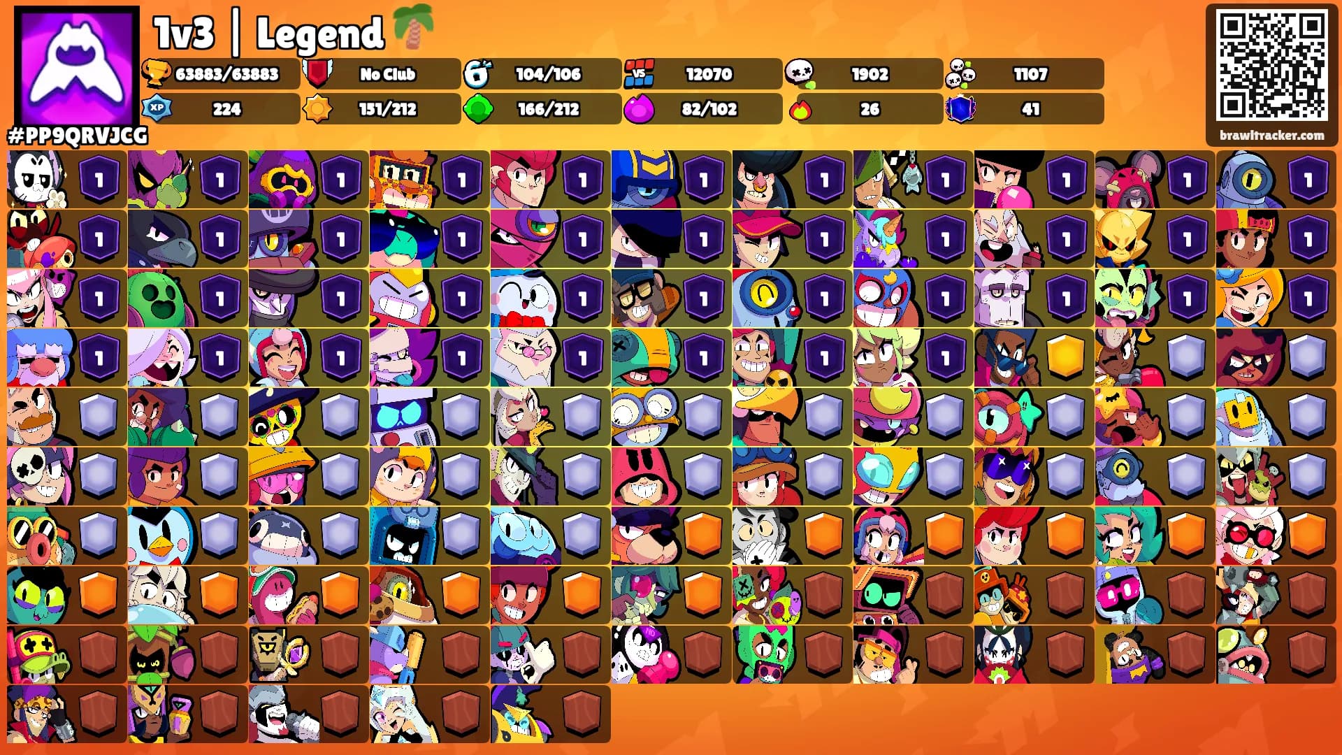 1v3 | Legend 🌴's Ranks