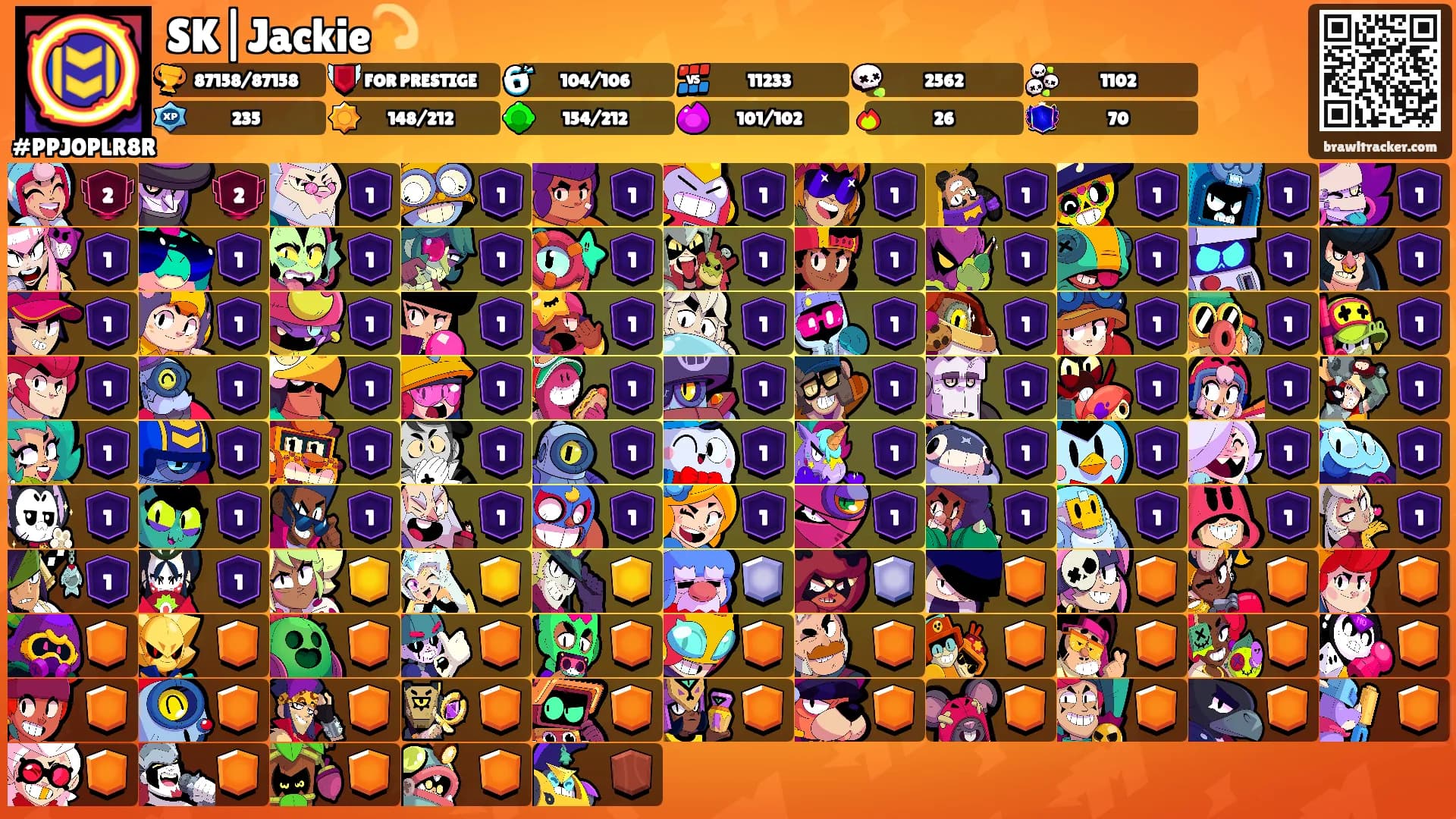 SK|Jackie💫's Ranks