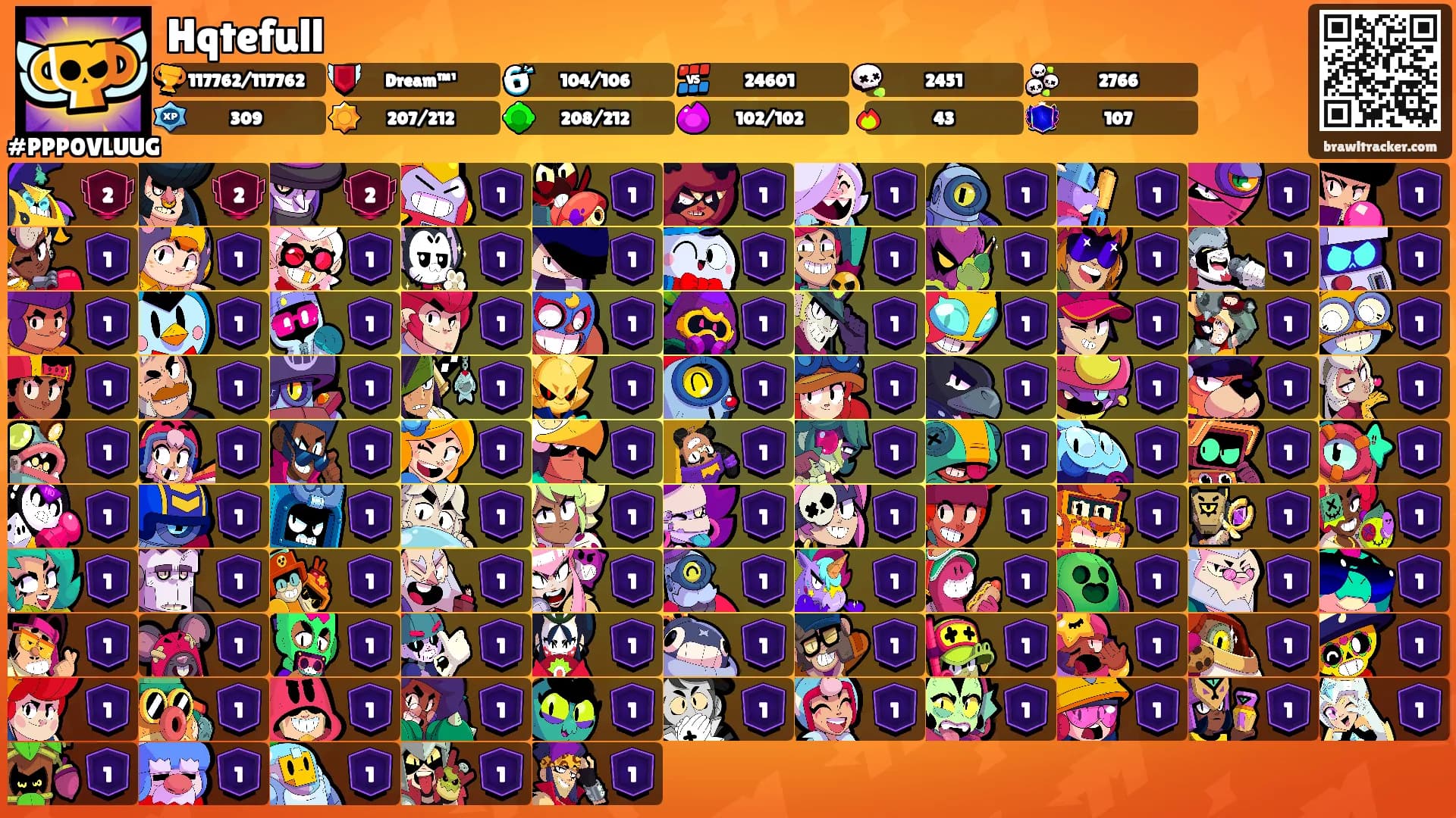 Hqtefull's Ranks