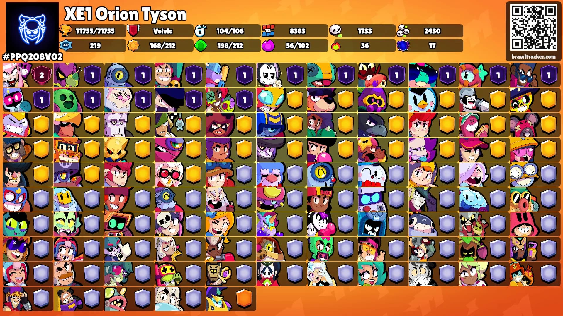 XE1 Orion Tyson's Ranks