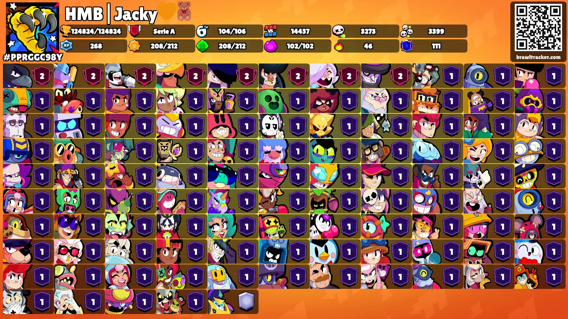 HMB|Jacky🧡🧸's Ranks