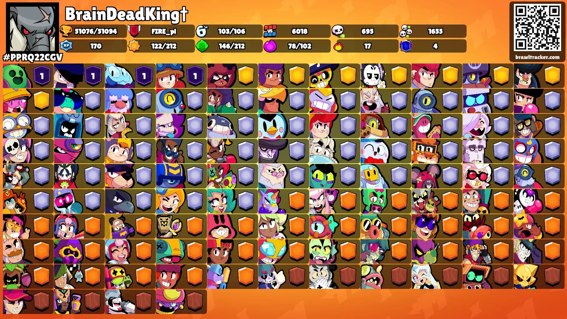 BrainDeadKing†'s Ranks