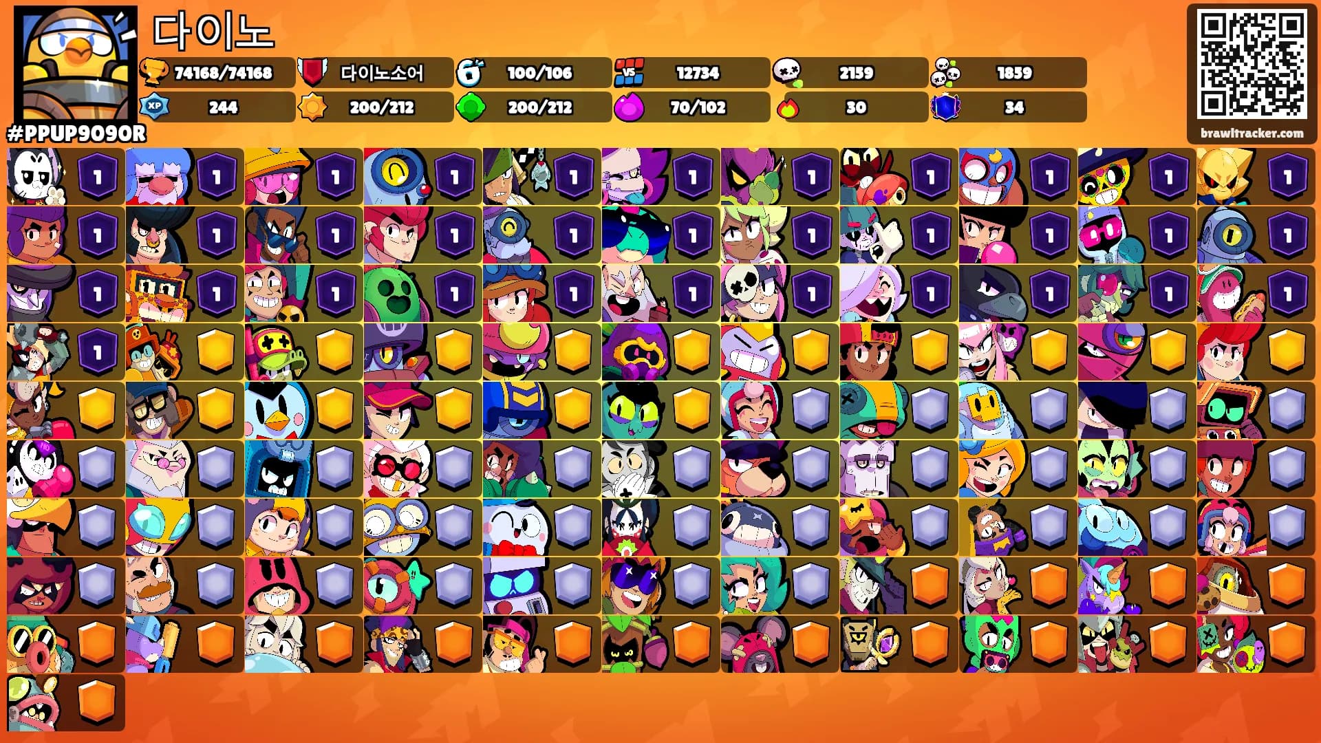 다이노's Ranks