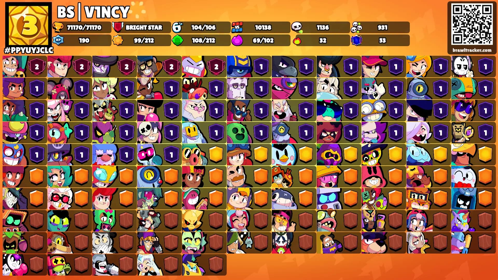 BS|V1NCY🌟's Ranks