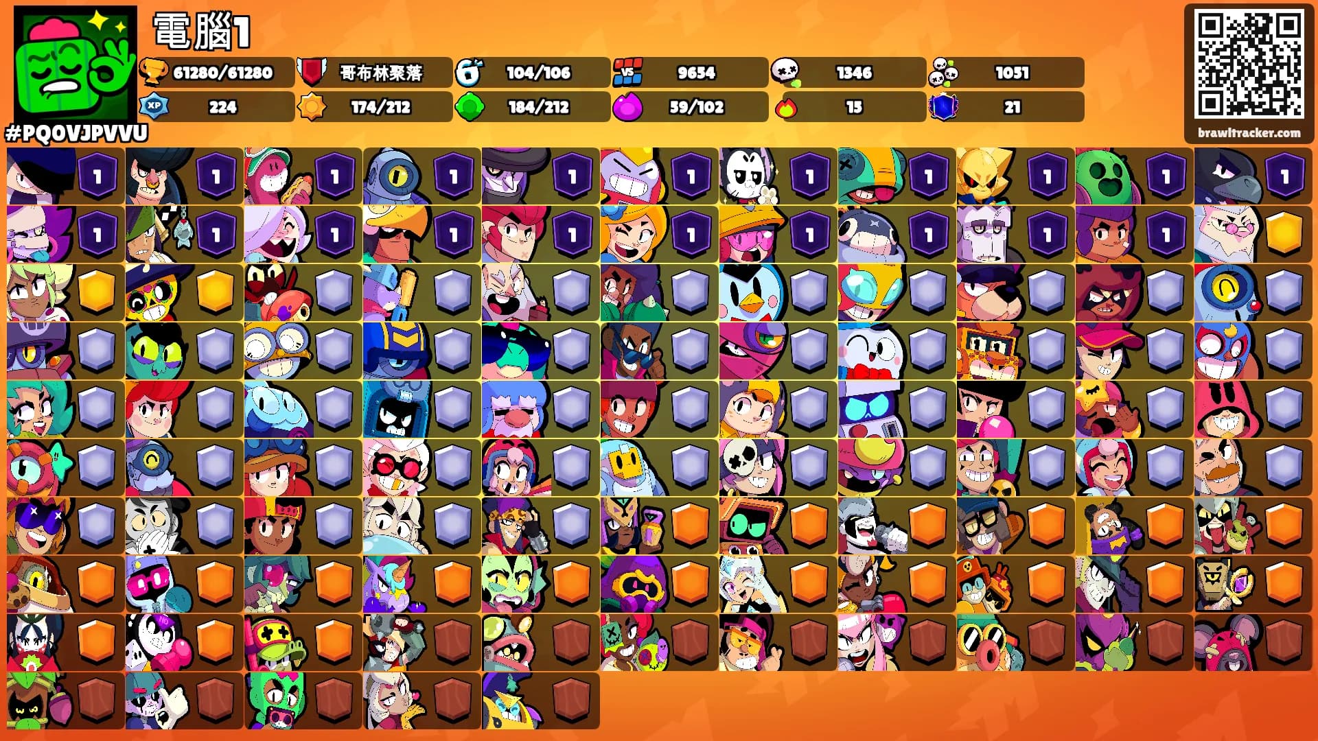 電腦1's Ranks
