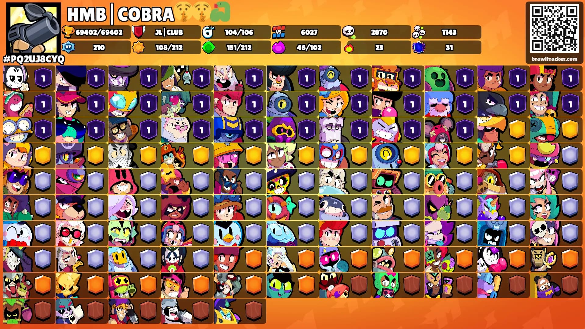 HMB|COBRA🤫🤫🐍's Ranks
