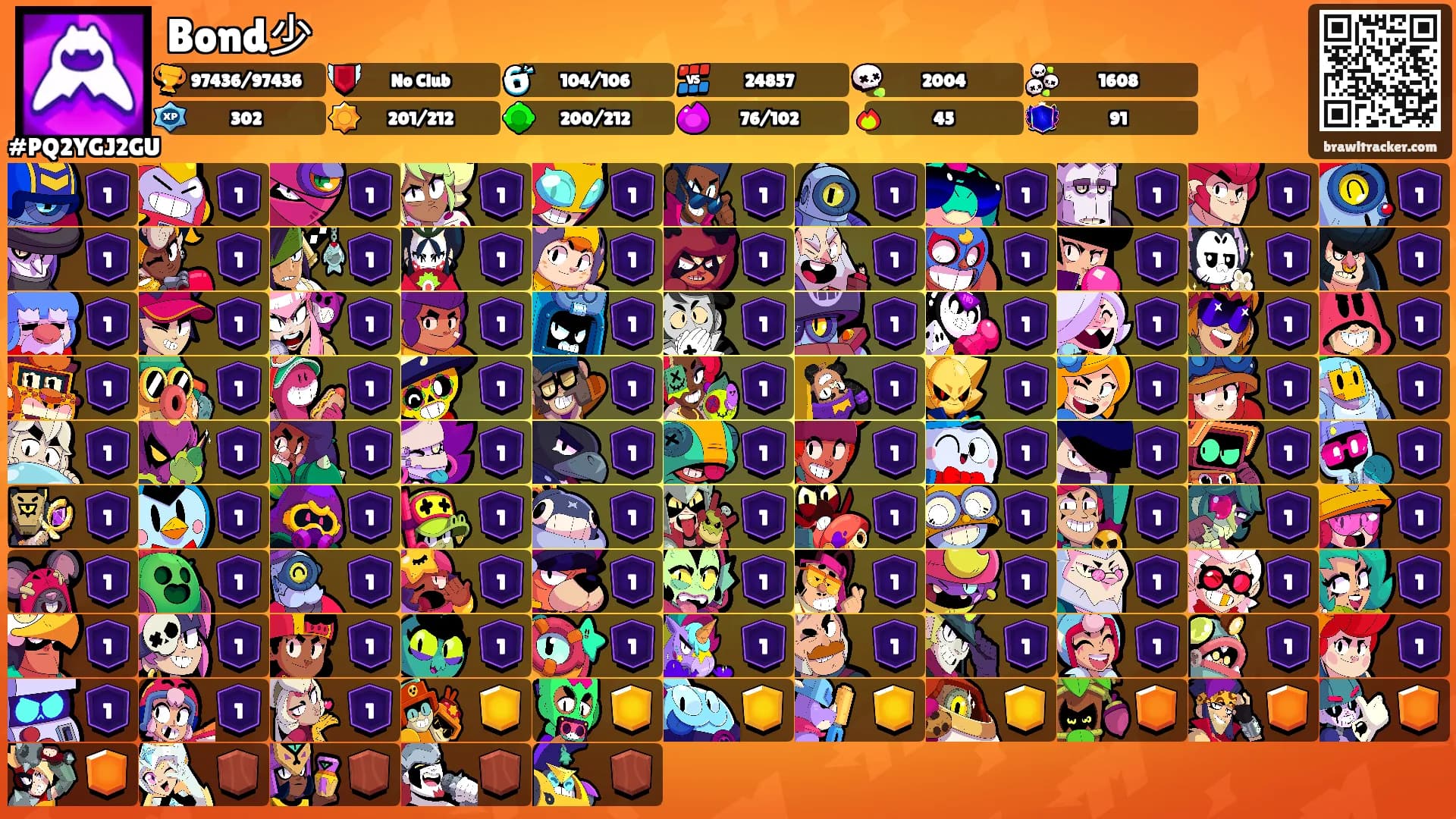 Bond少's Ranks