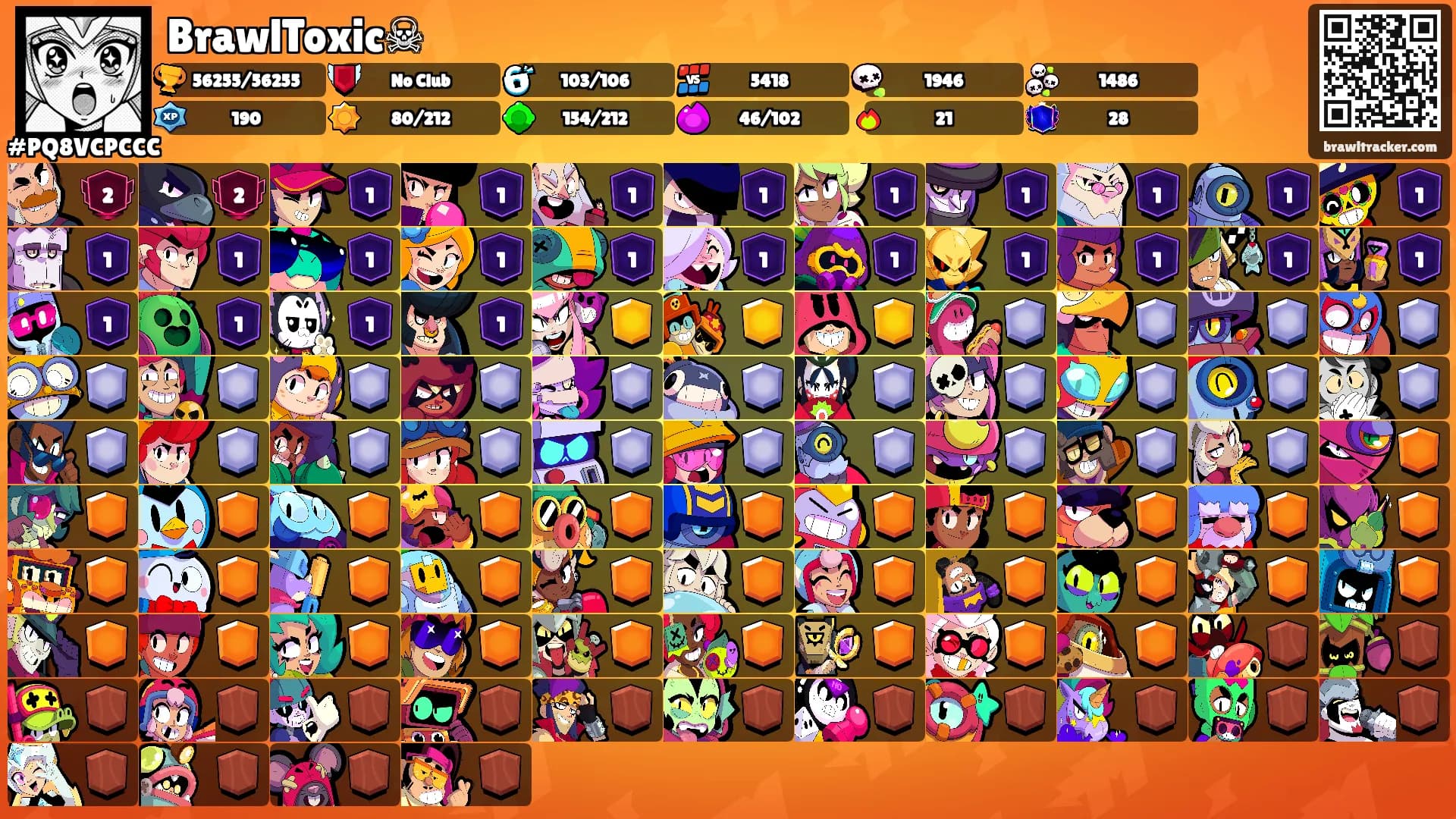 BrawlToxic☠'s Ranks
