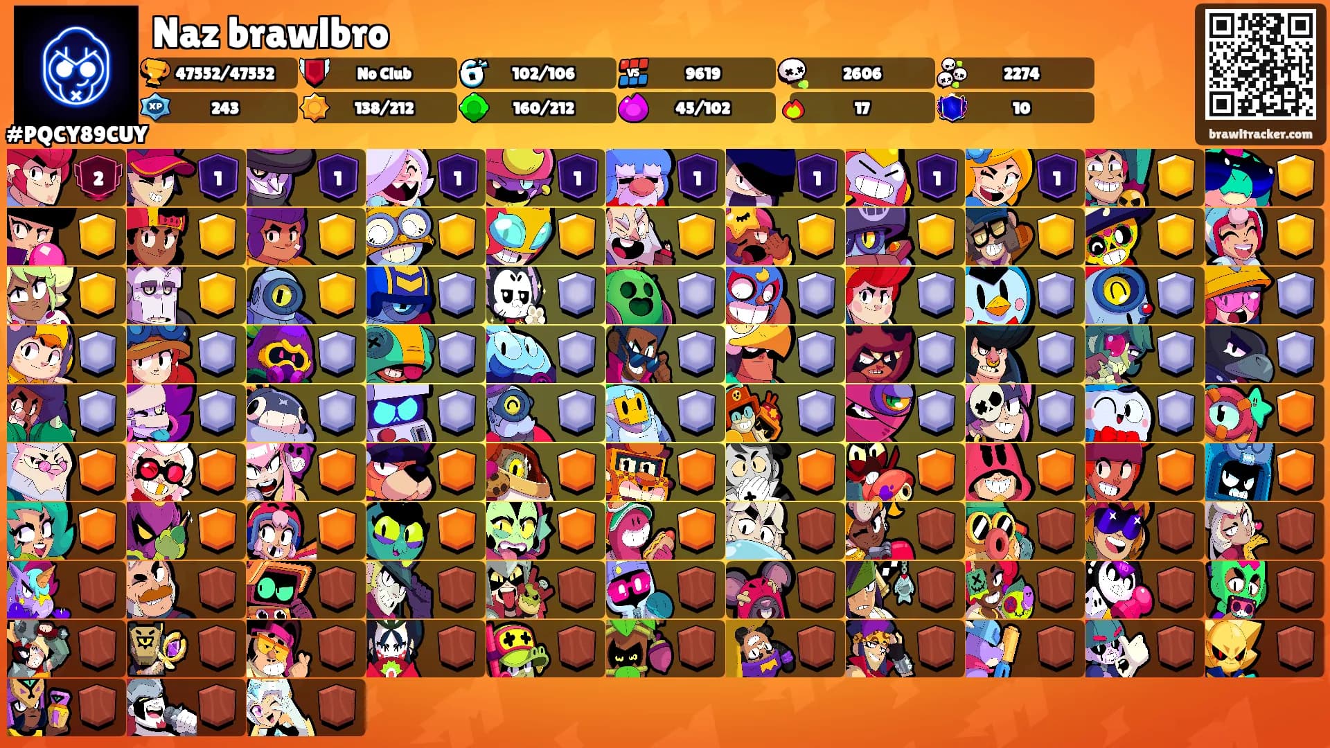 Naz brawlbro's Ranks