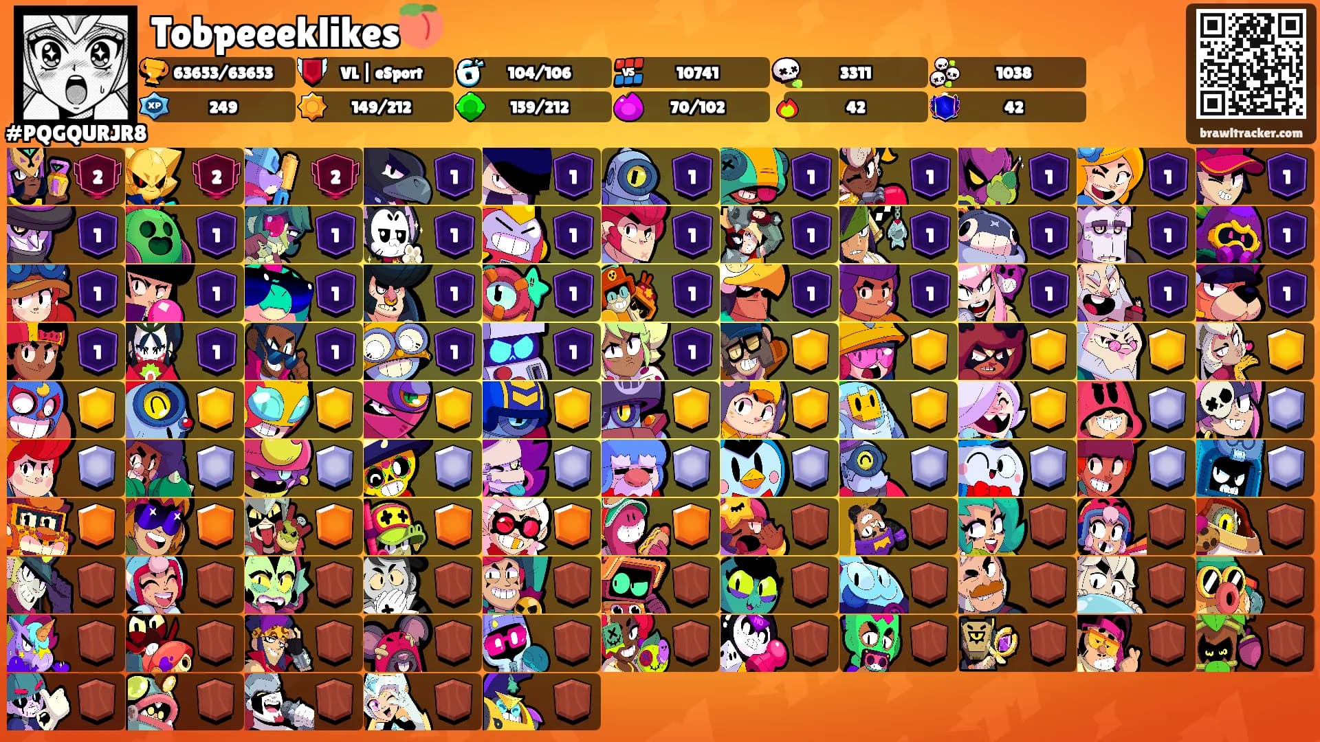 Tobpeeeklikes🍑's Ranks