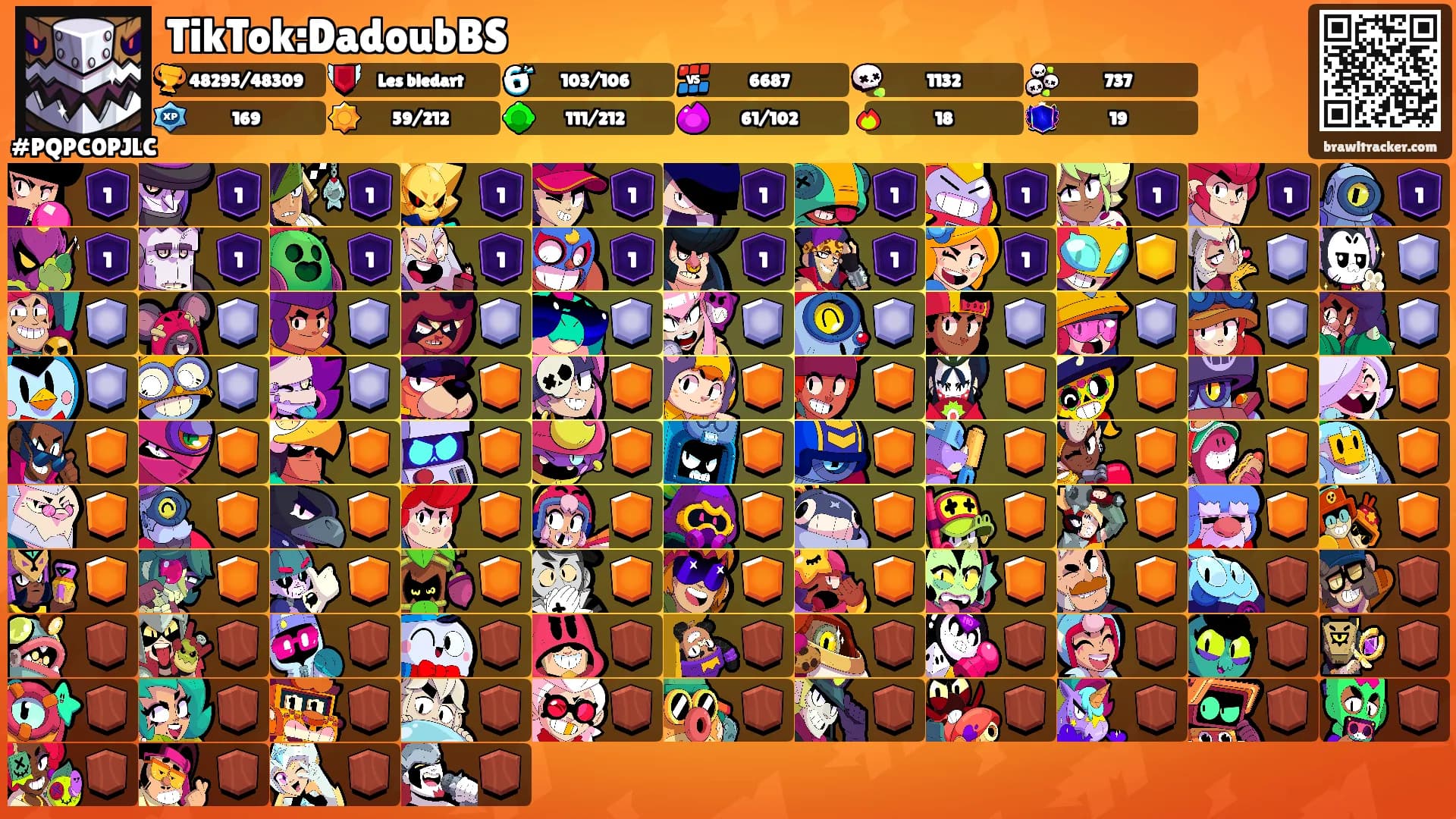 TikTok:DadoubBS's Ranks