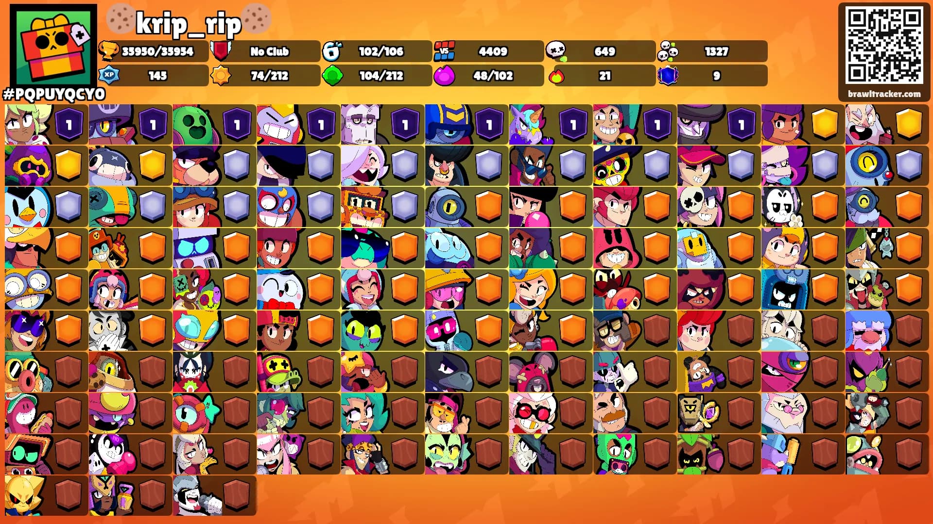 🍪krip_rip🍪's Ranks