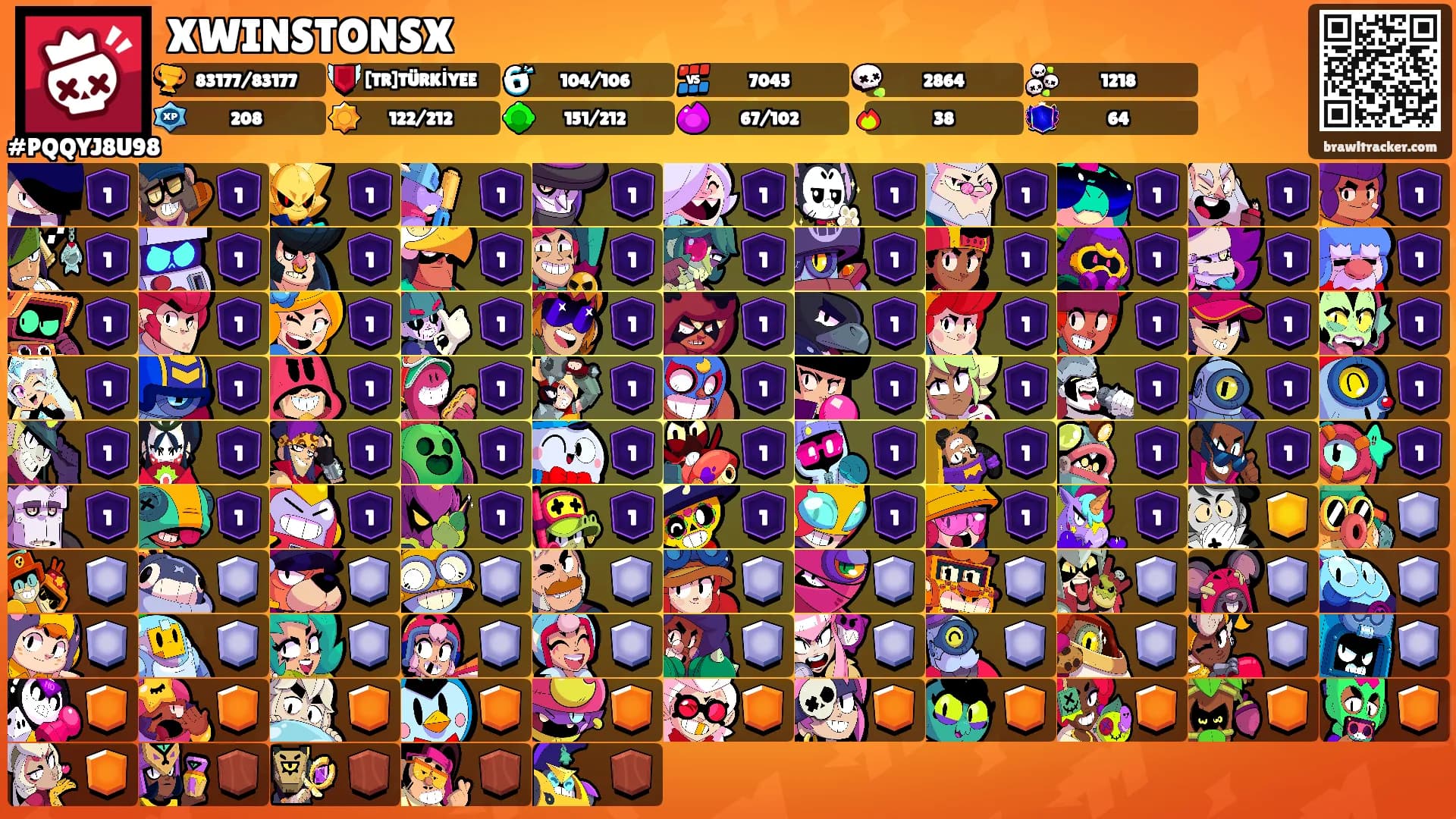 XWINSTONSX's Ranks