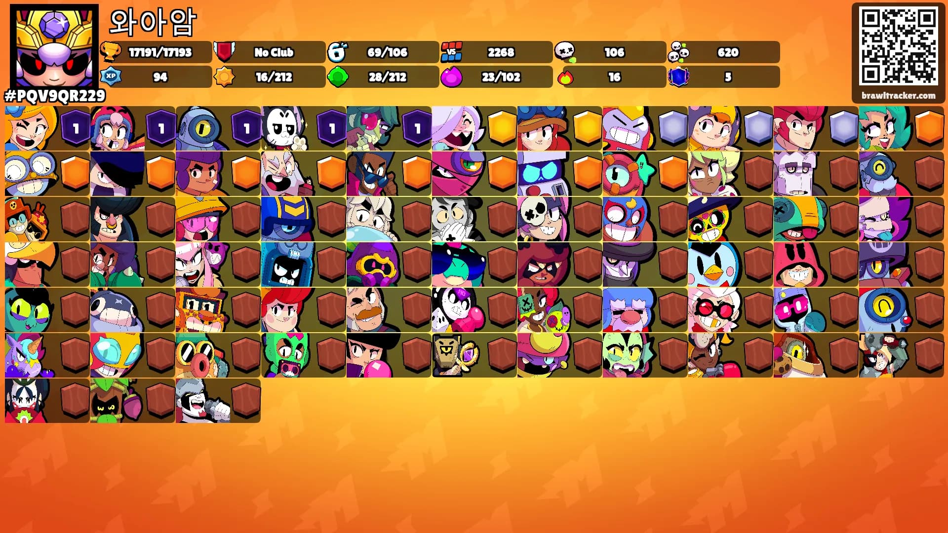 와아암's Ranks