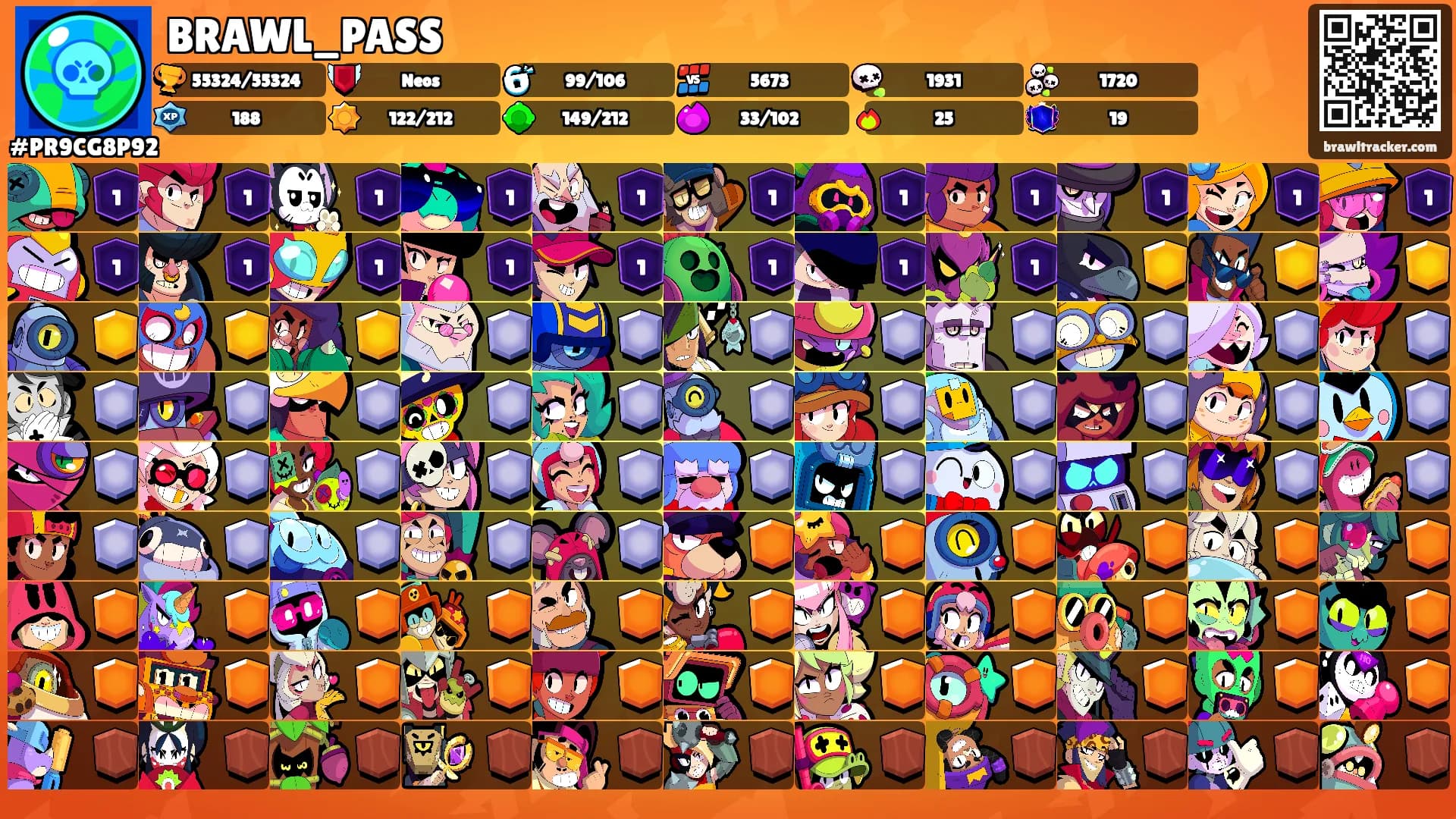 BRAWL_PASS's Ranks