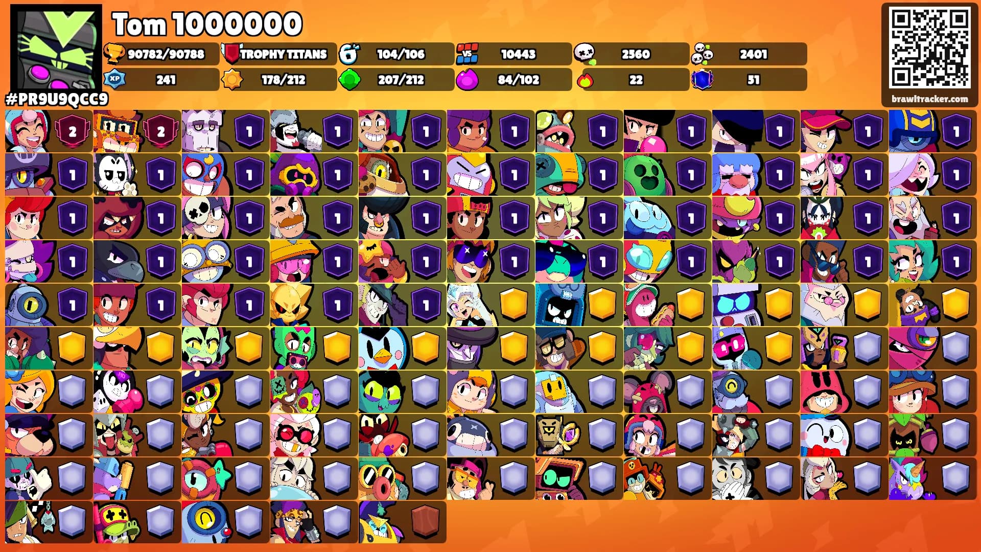Tom 1000000's Ranks
