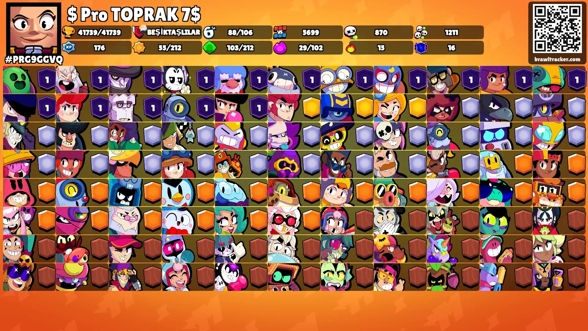 $ Pro TOPRAK 7$'s Ranks