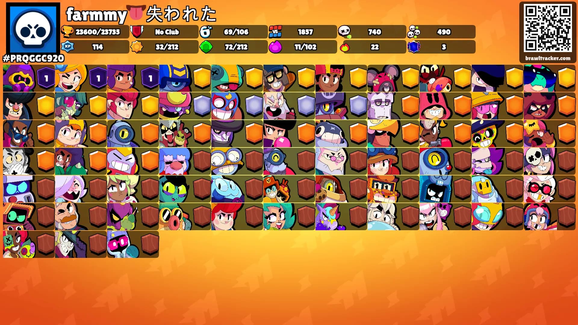 farmmy👅失われた's Ranks