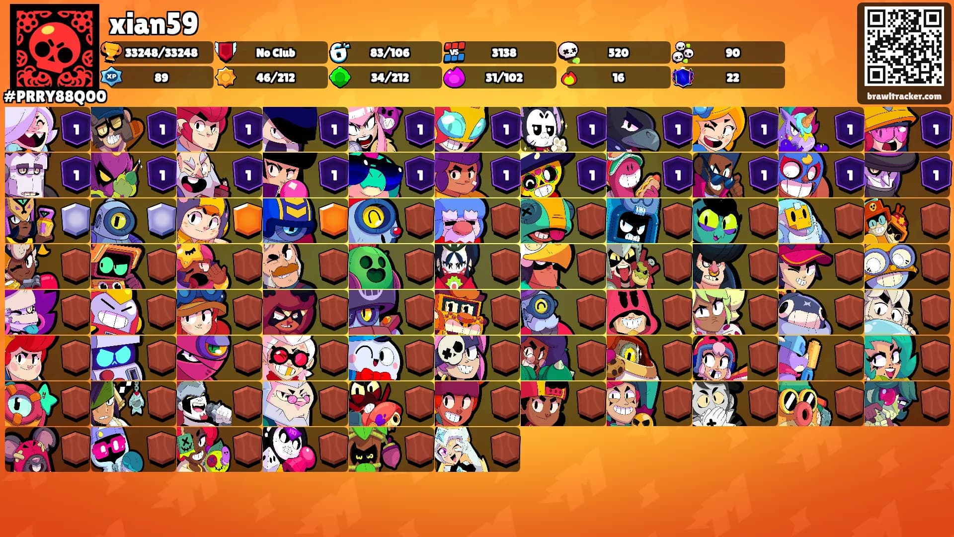 xian59's Ranks