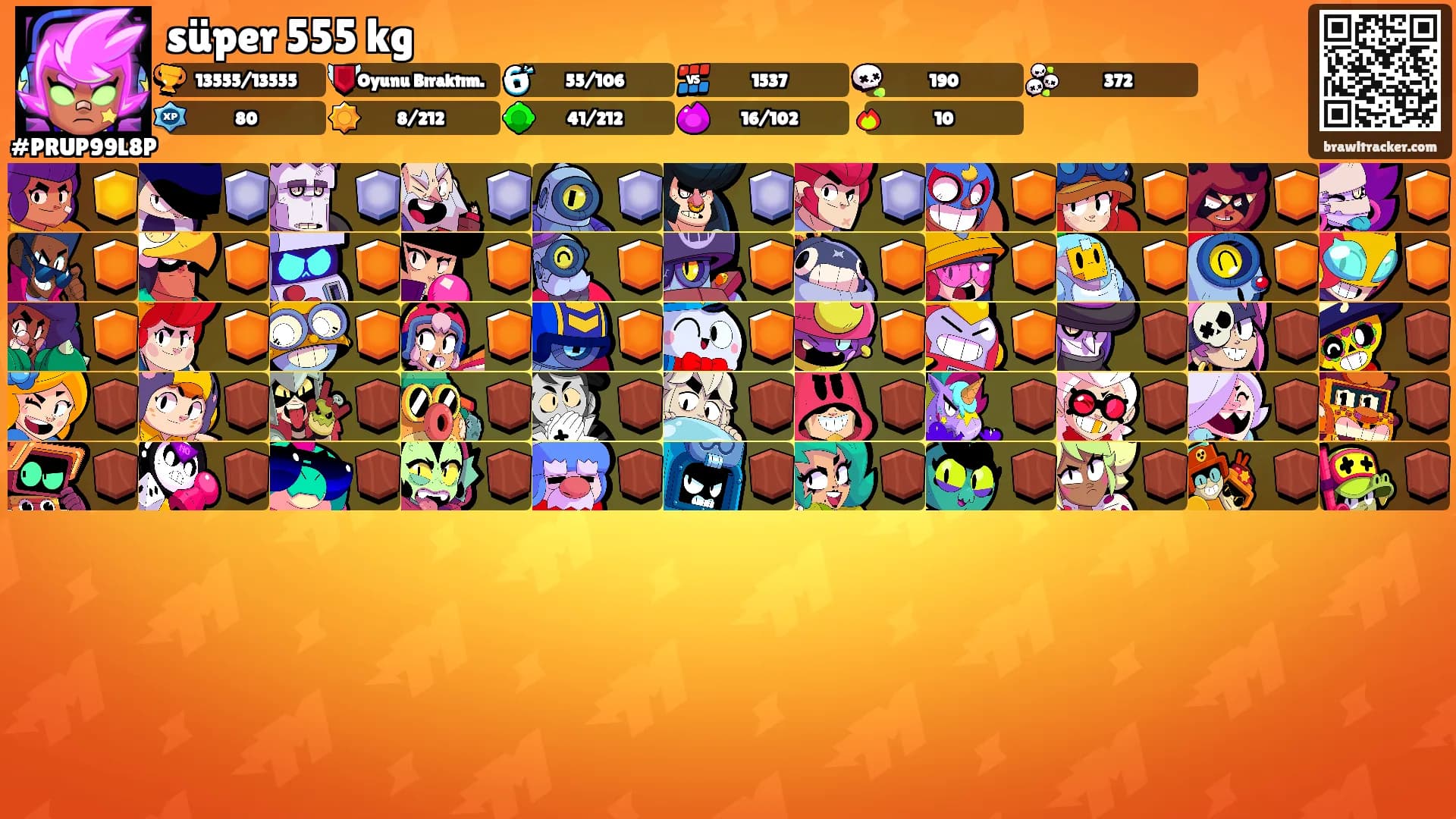 süper 555 kg's Ranks