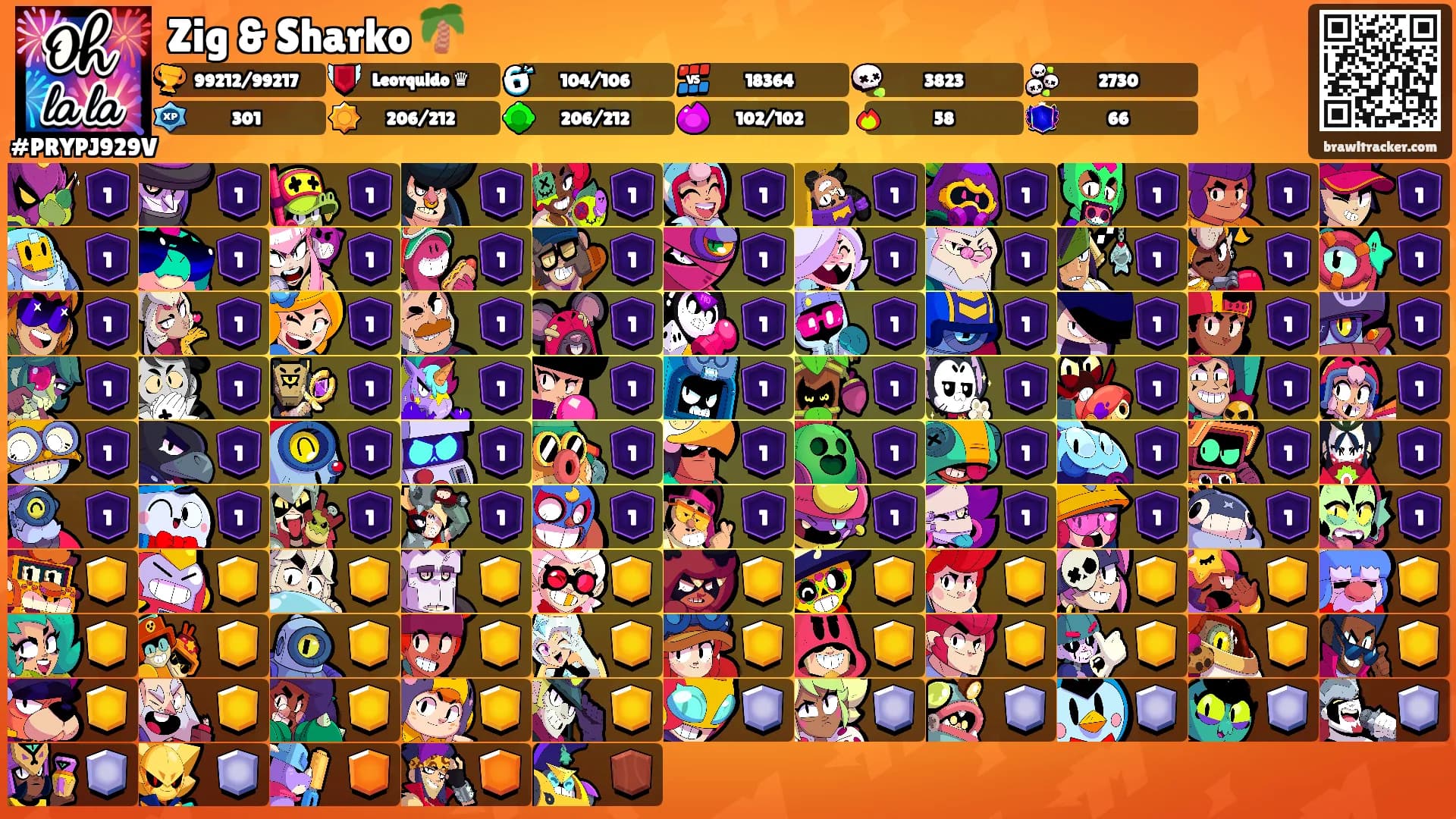Zig & Sharko 🌴's Ranks