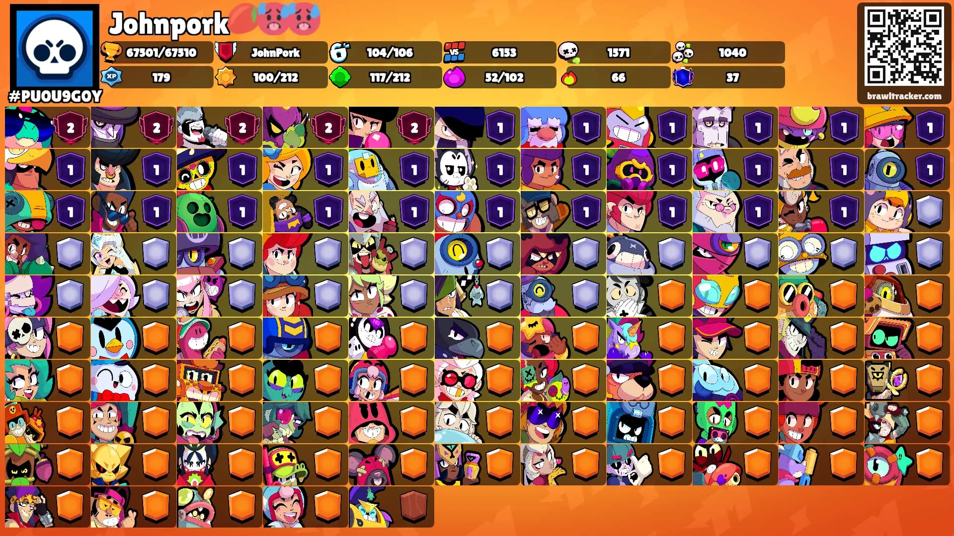 Johnpork🥭🥵🥵's Ranks