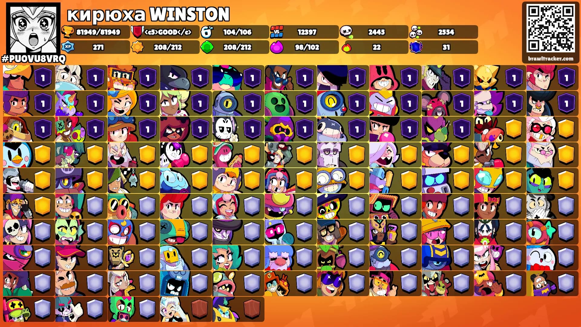 кирюха WINSTON's Ranks