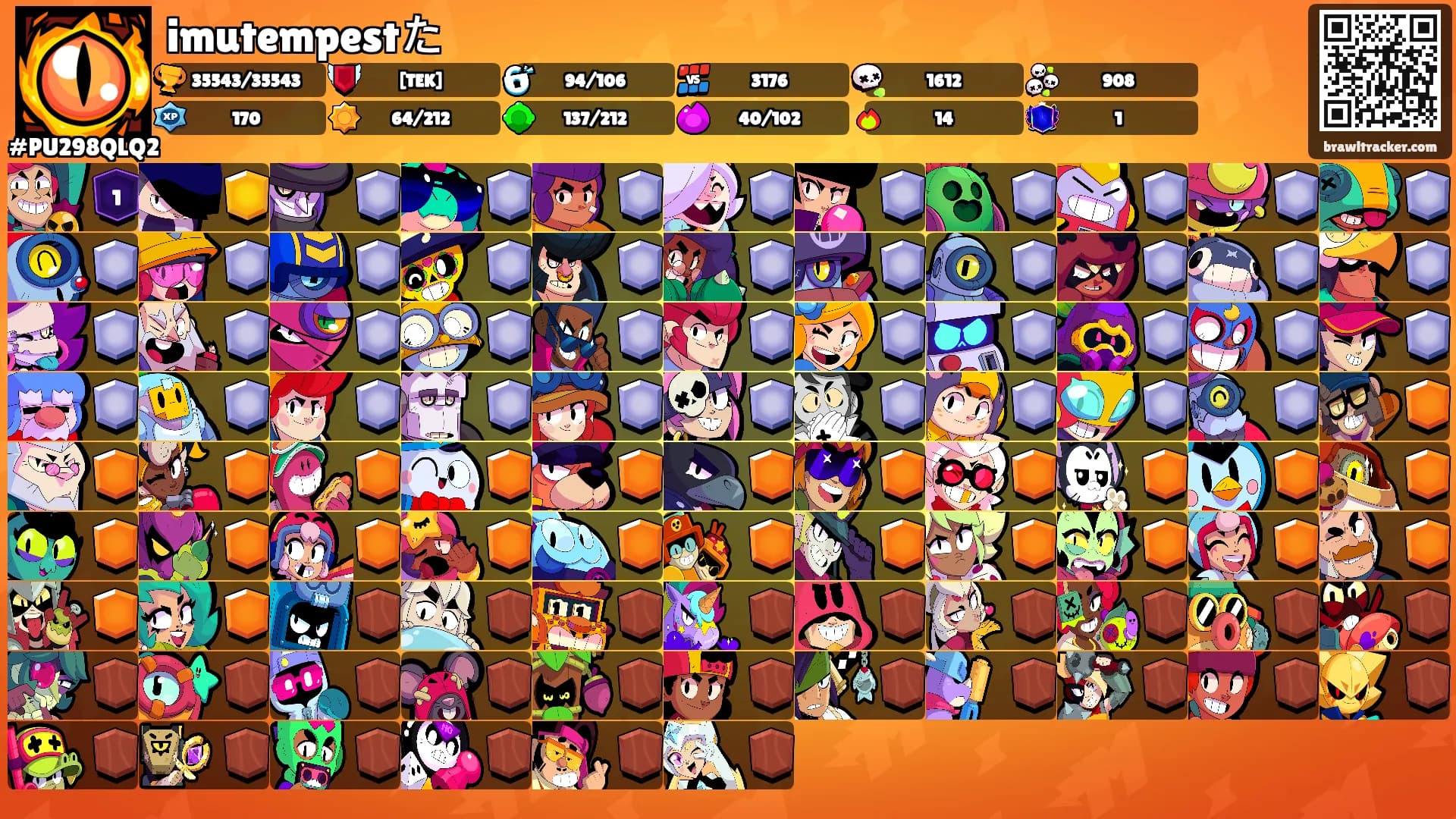 imutempestた's Ranks