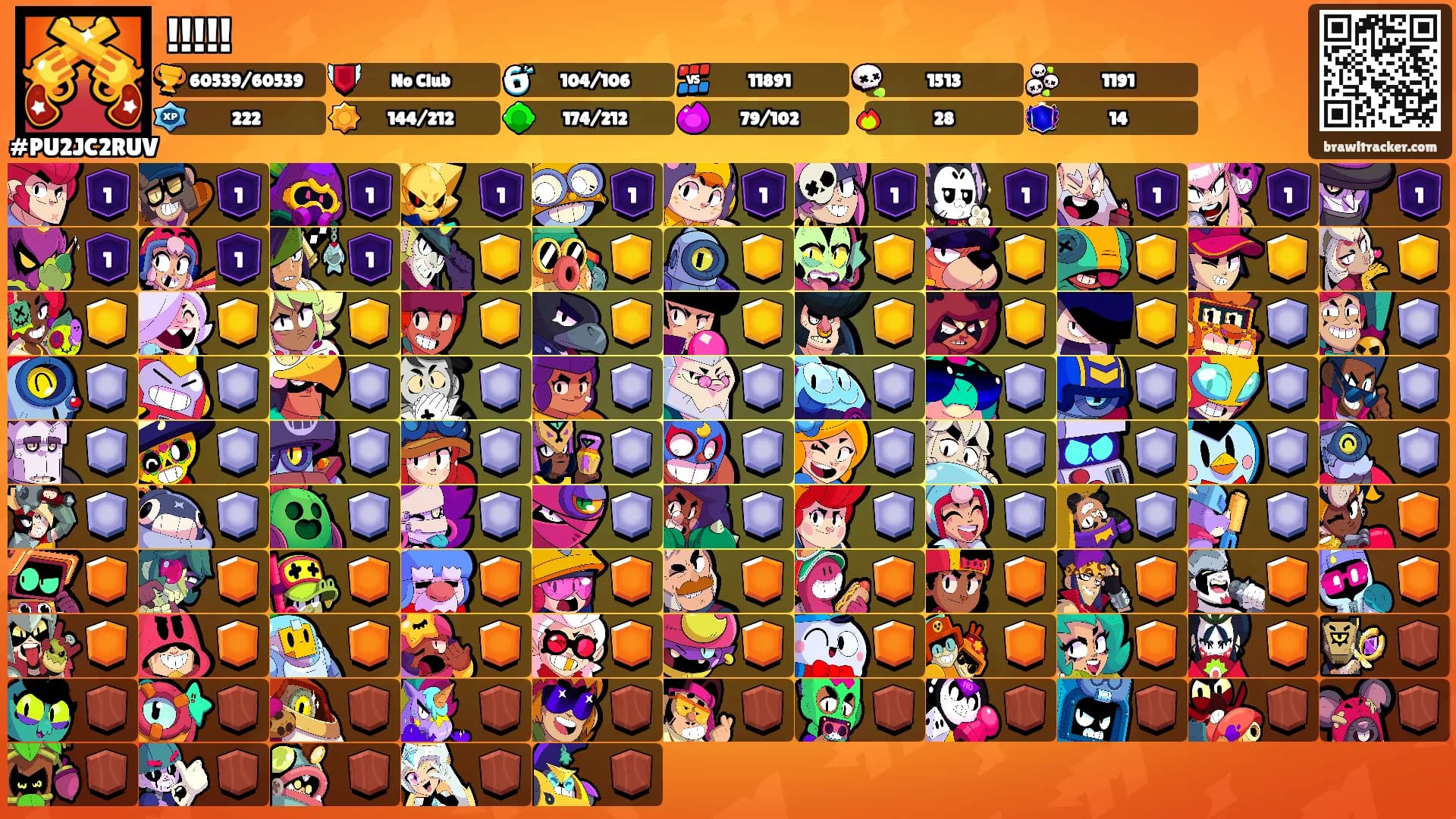 !!!!!'s Ranks
