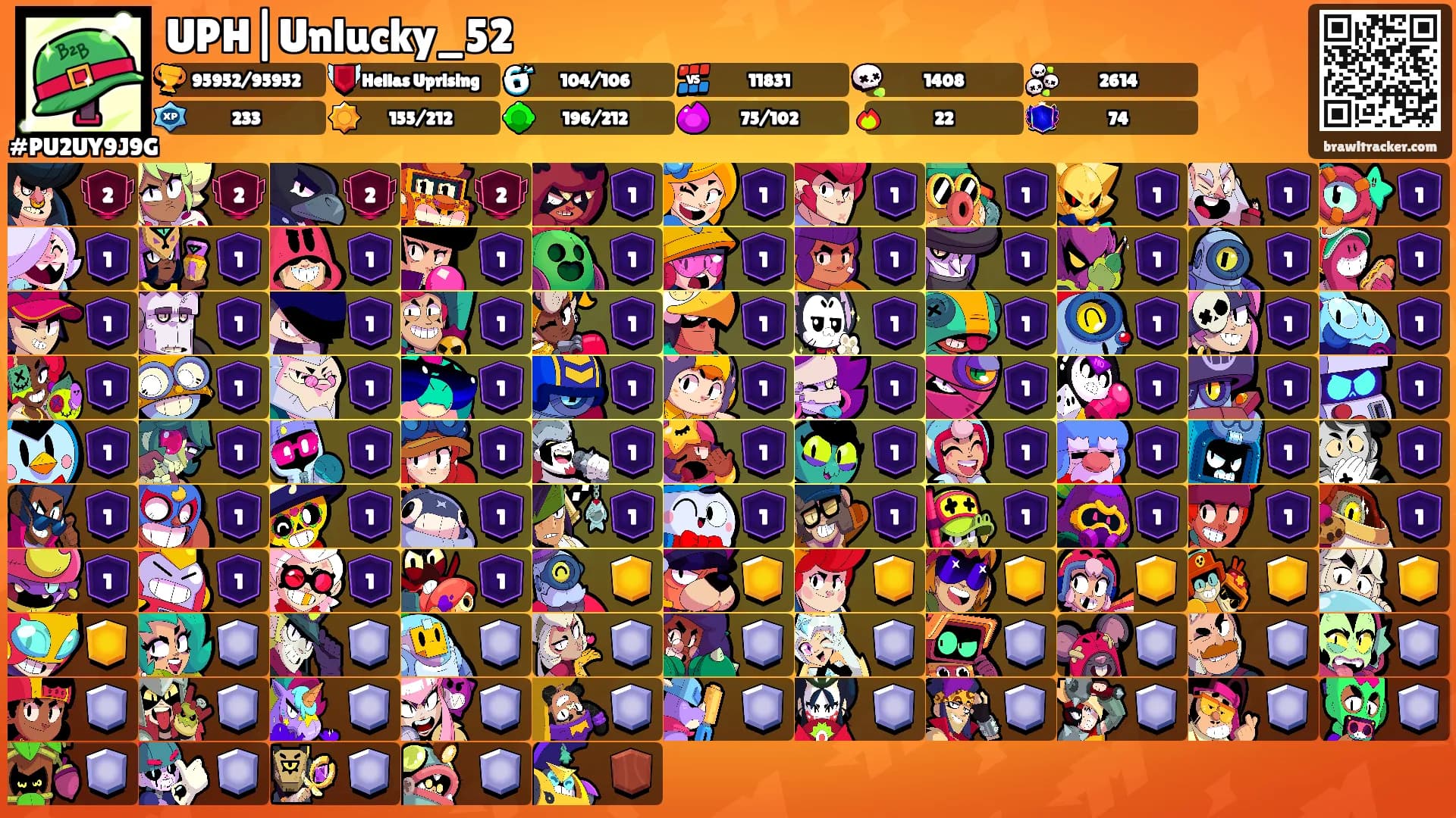 UPH|Unlucky_52's Ranks