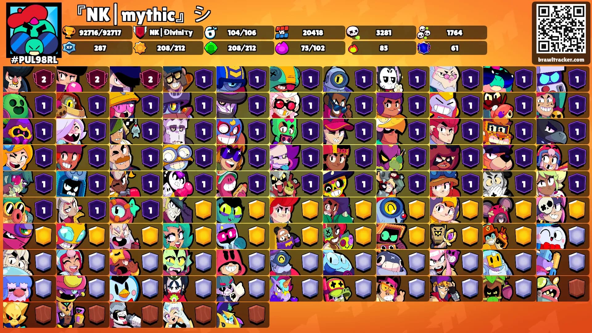『NK|mythic』シ's Ranks