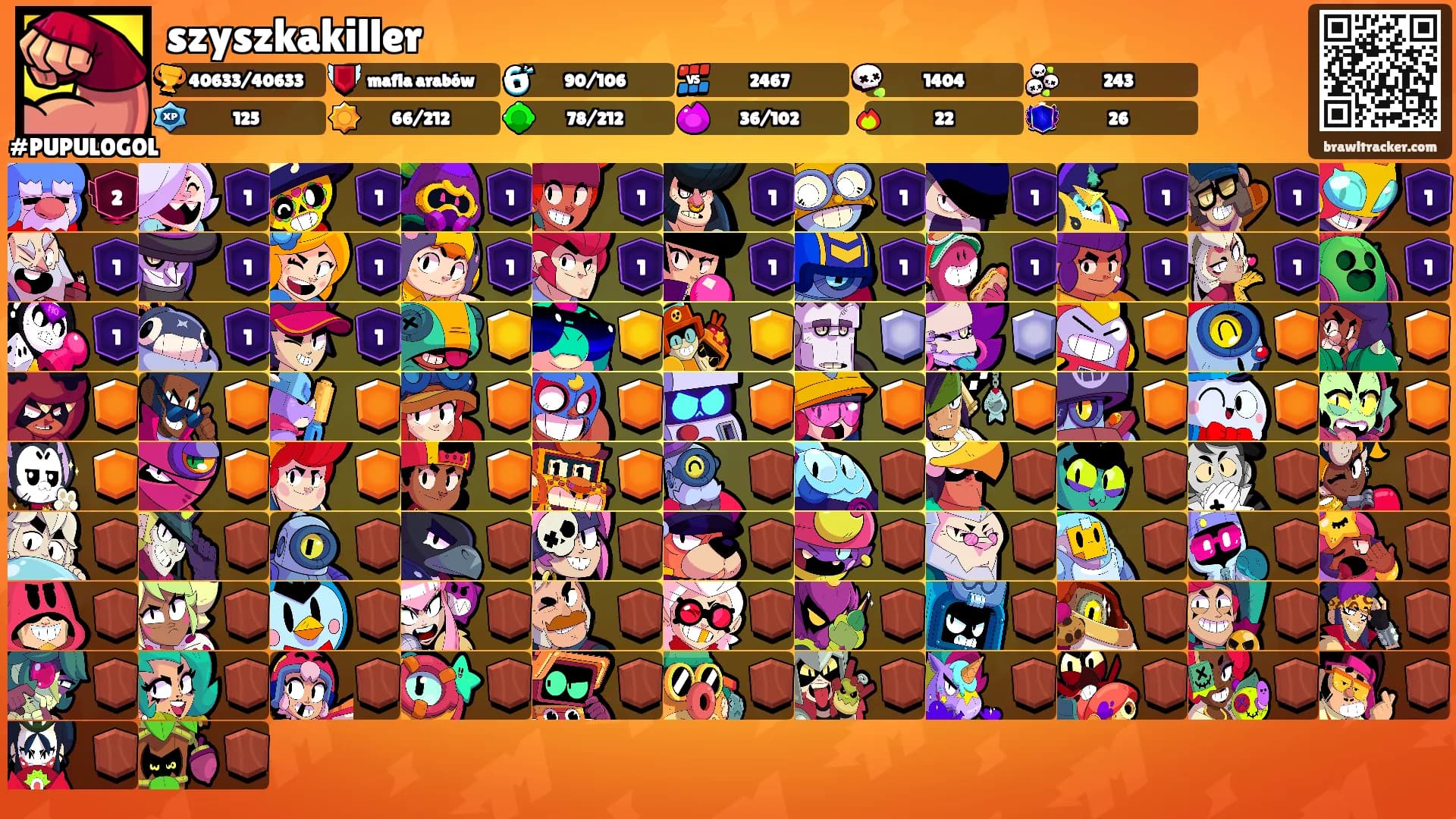 szyszkakiller's Ranks