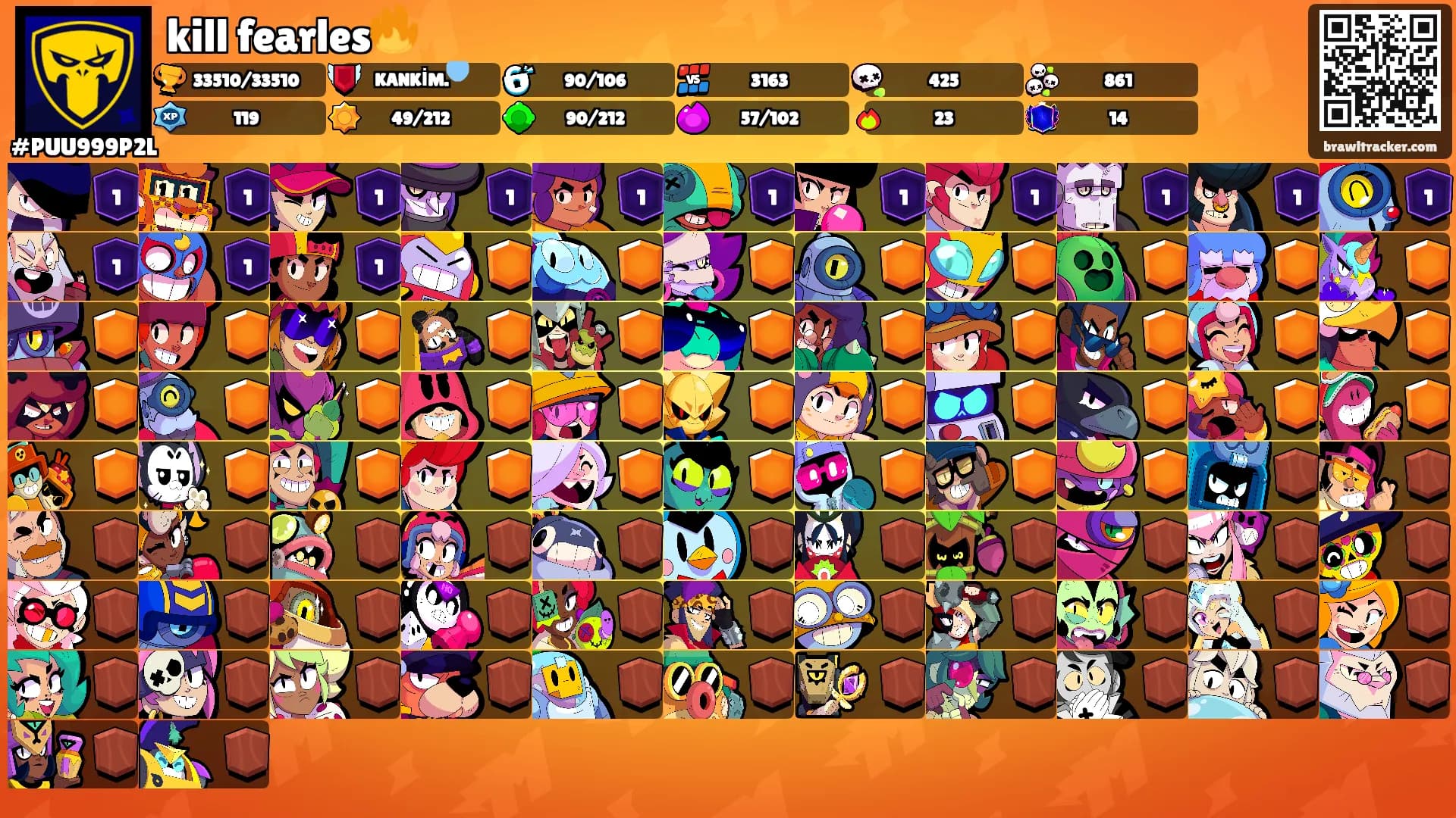 kill fearles🔥's Ranks