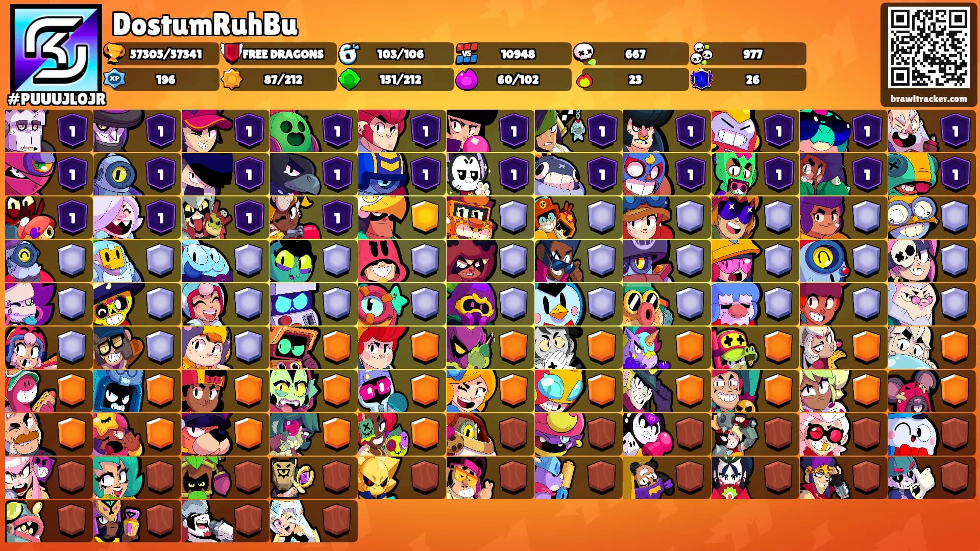 DostumRuhBu's Ranks