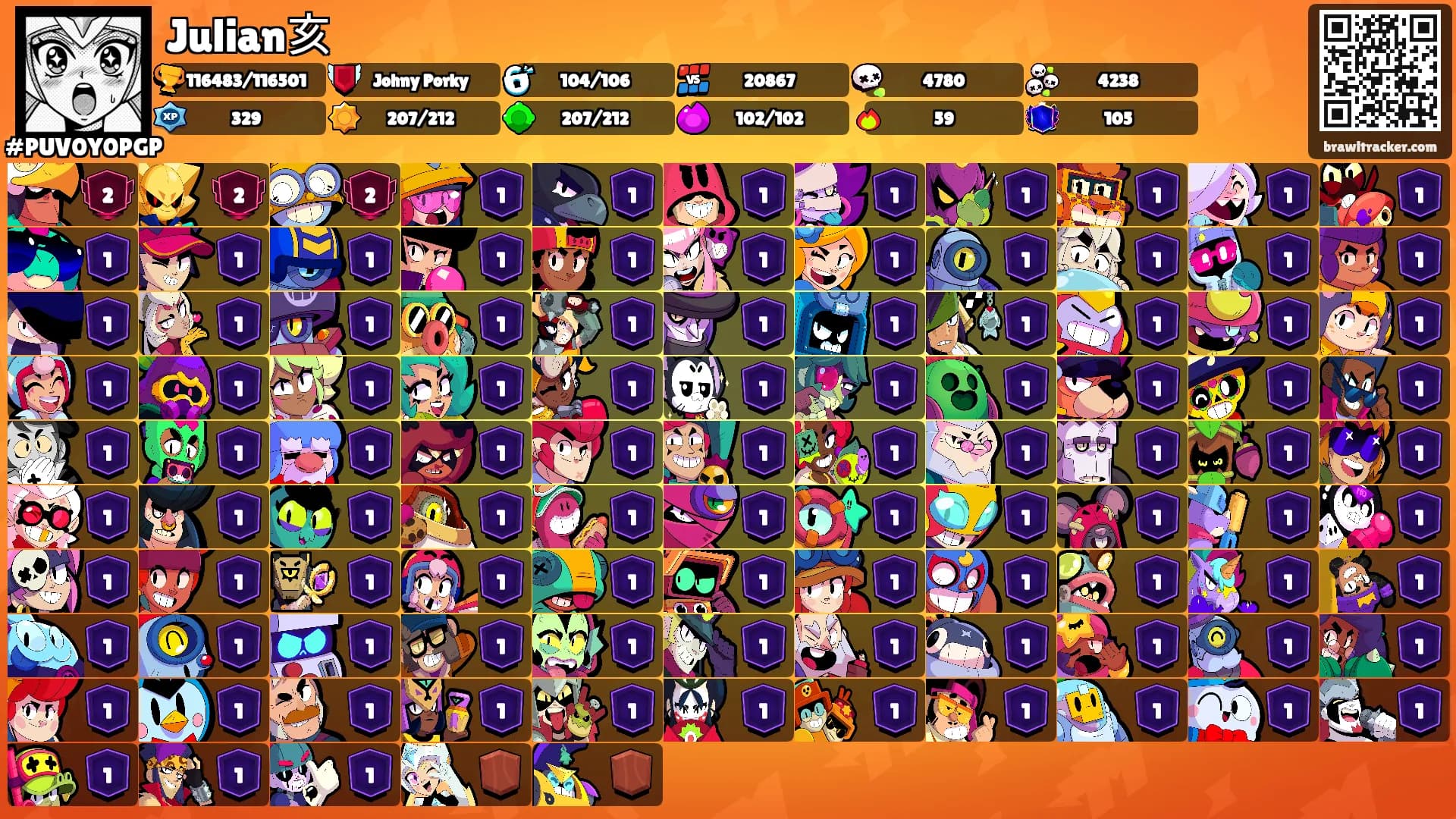 Julian亥's Ranks