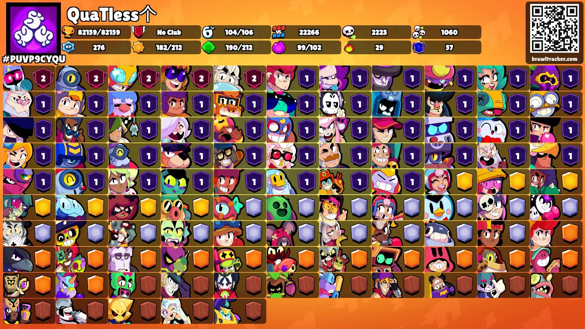 QuaTless个's Ranks