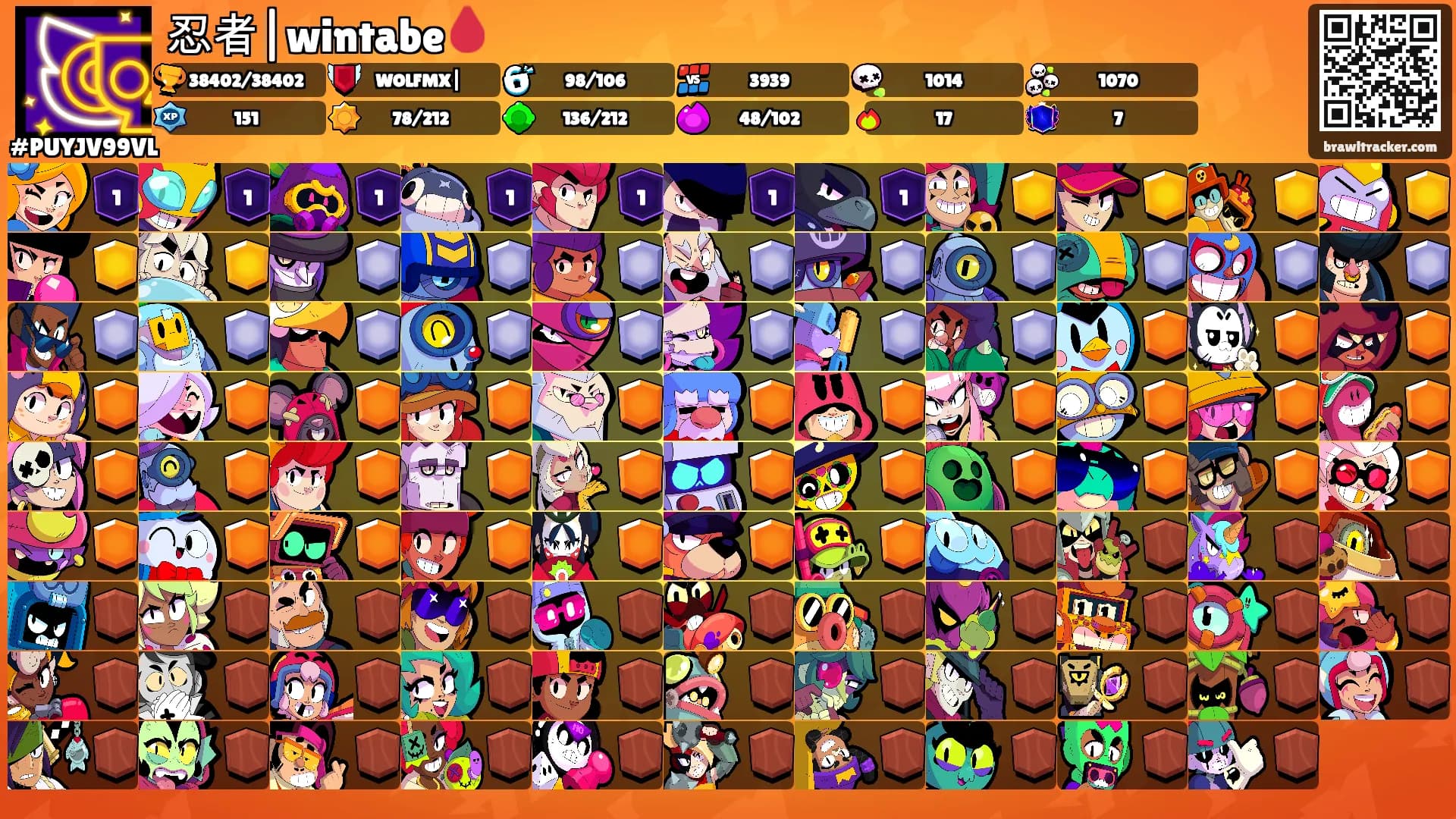 忍者|wintabe🩸's Ranks