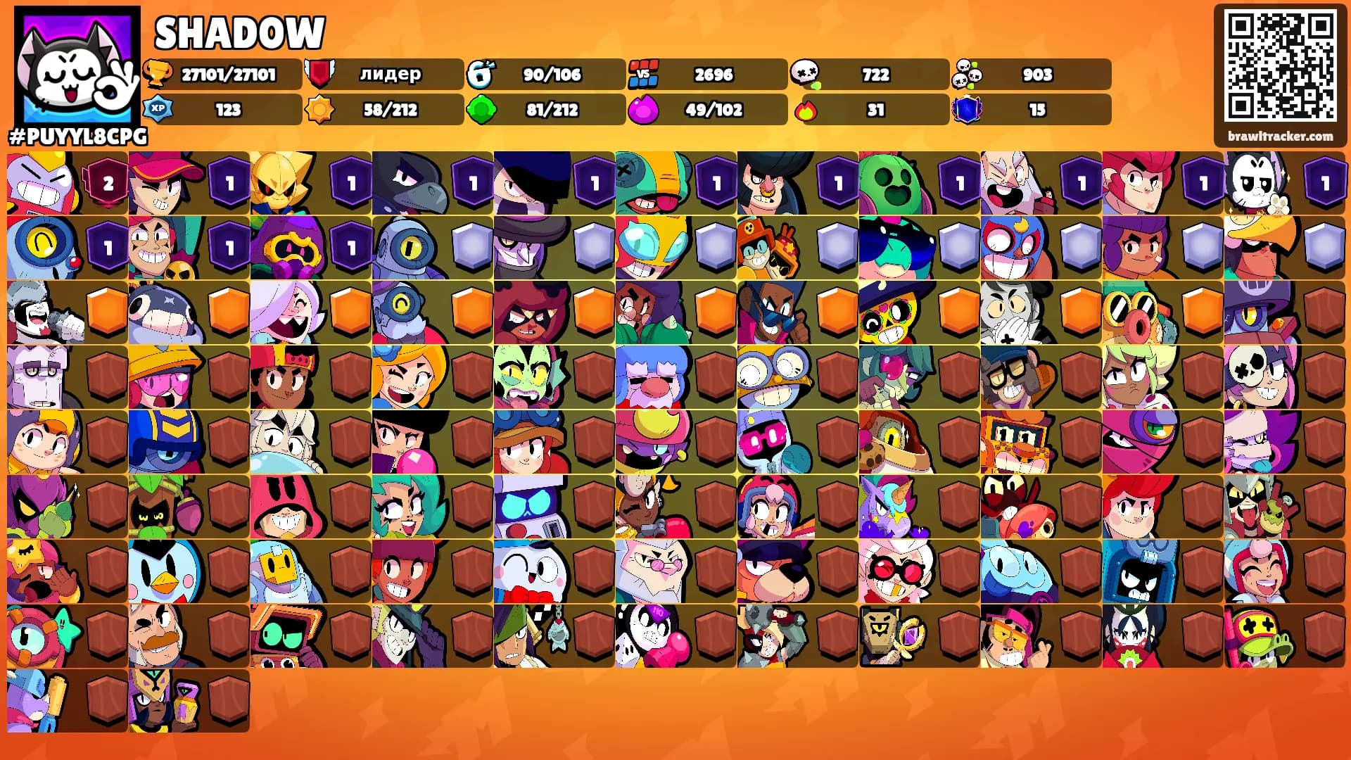 SHAD0W's Ranks