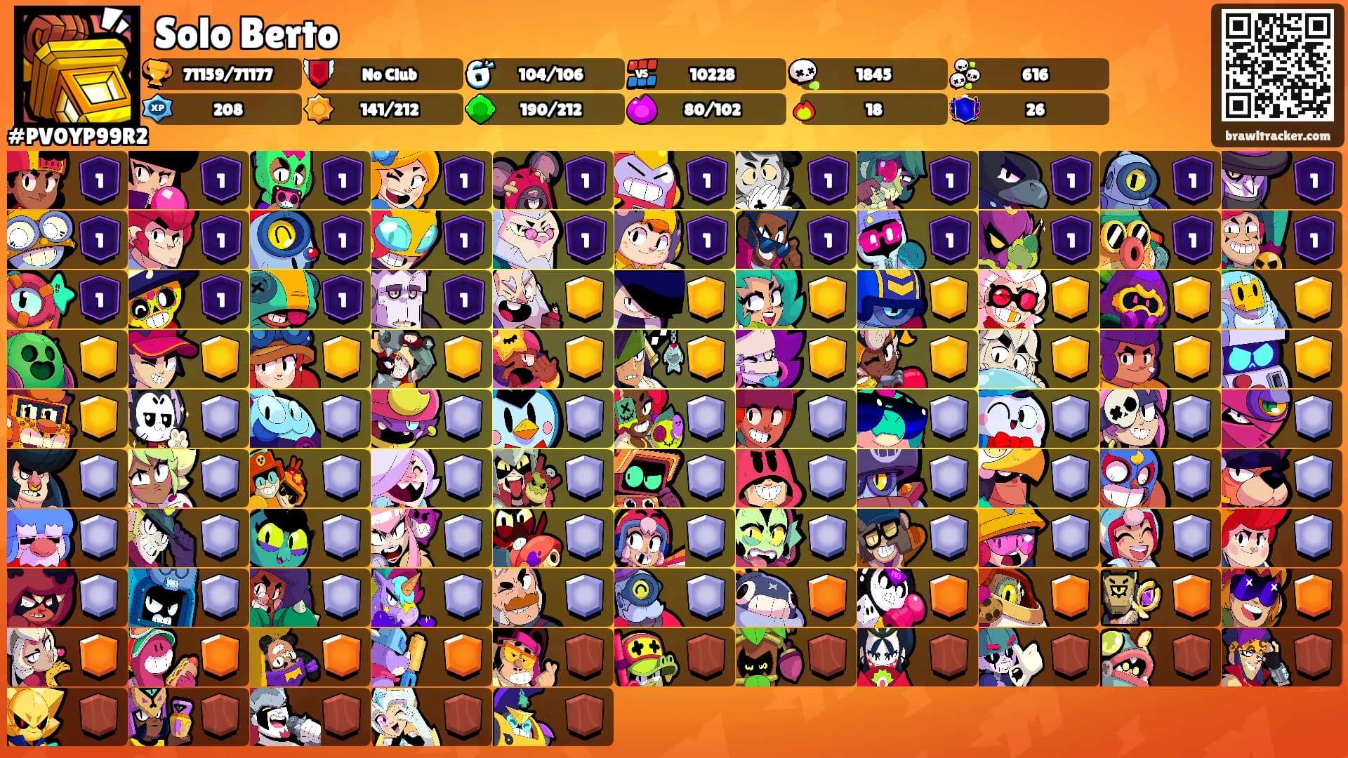 Solo Berto's Ranks