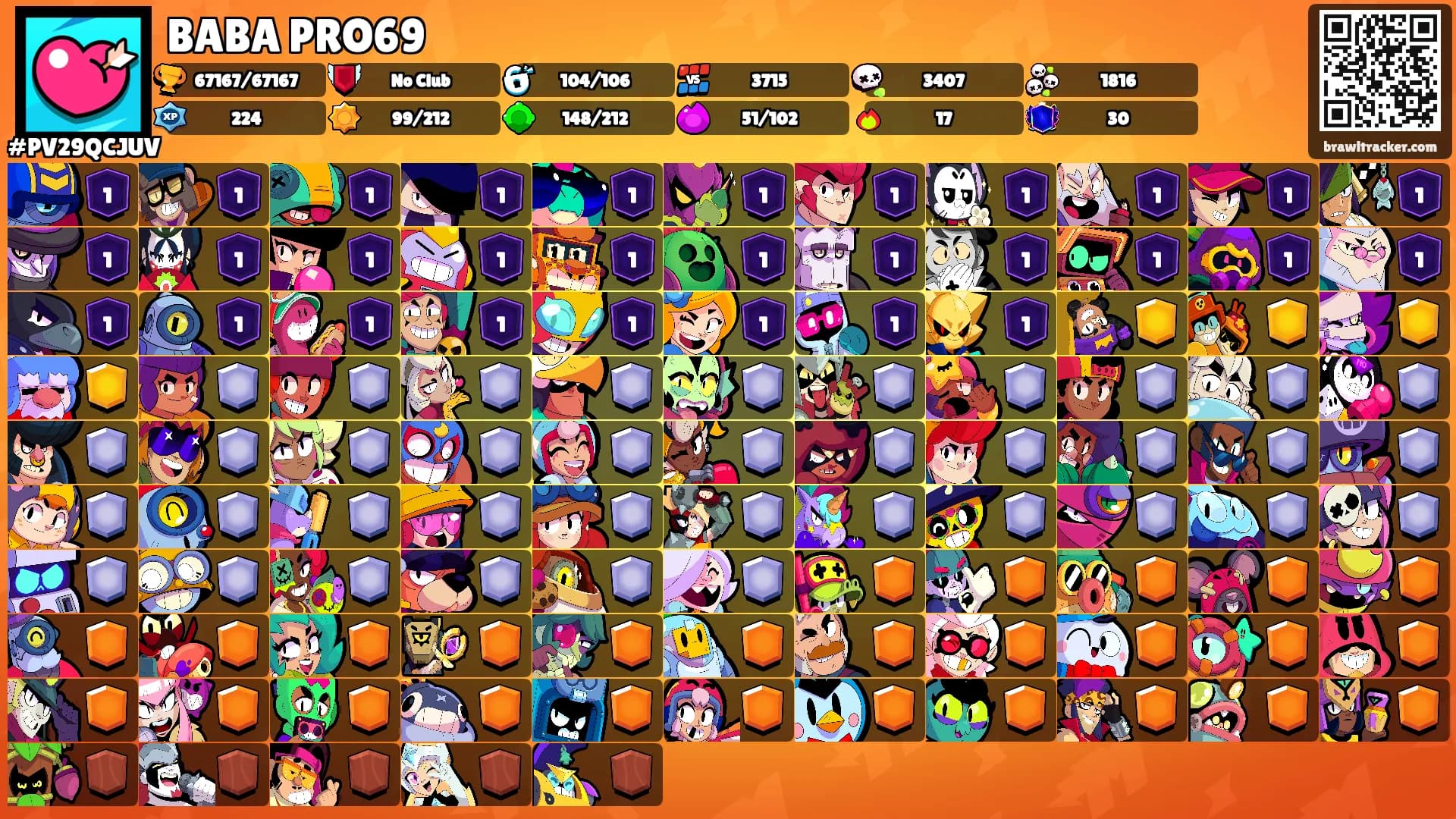 BABA PRO69's Ranks