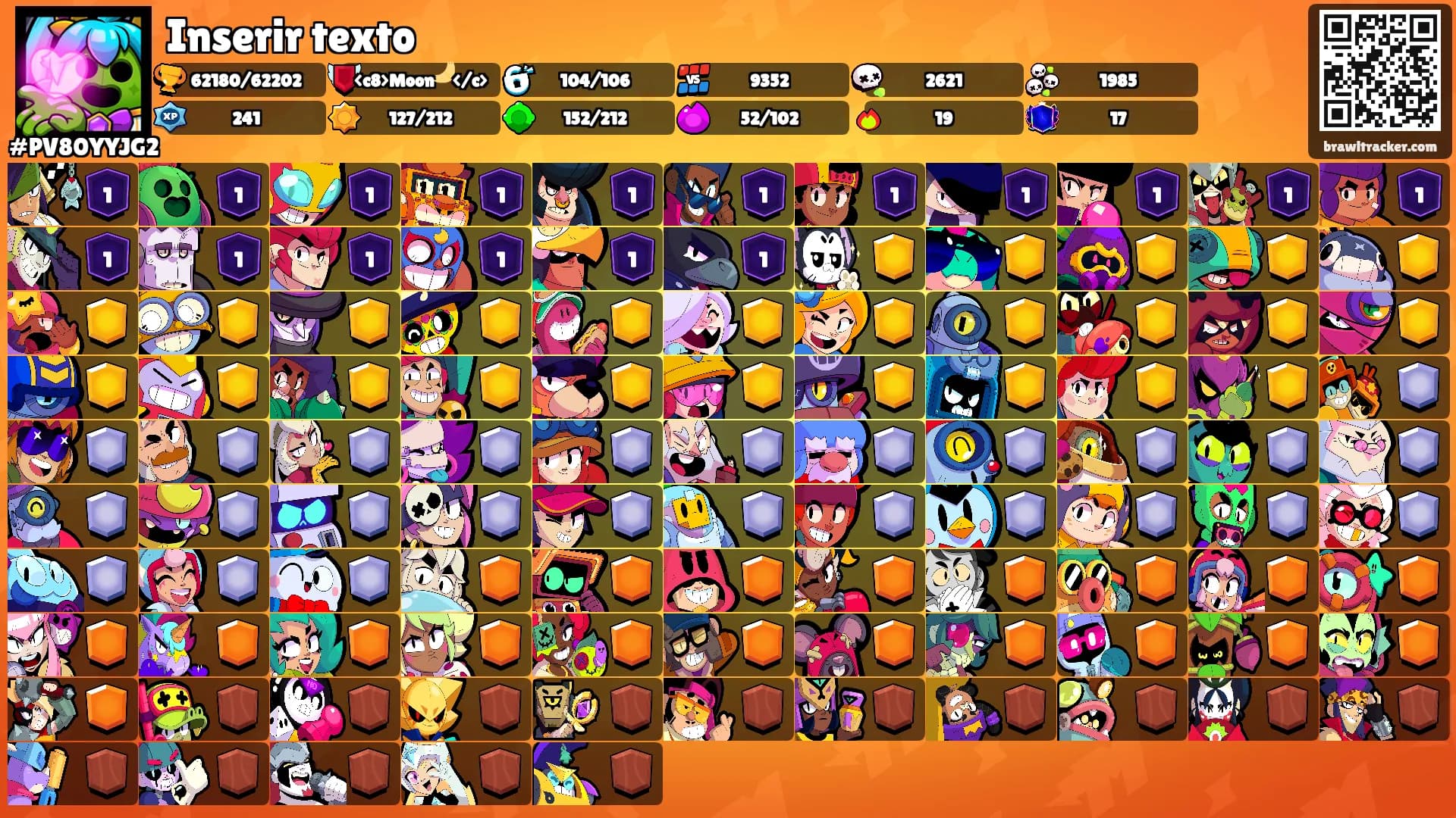 Inserir texto's Ranks