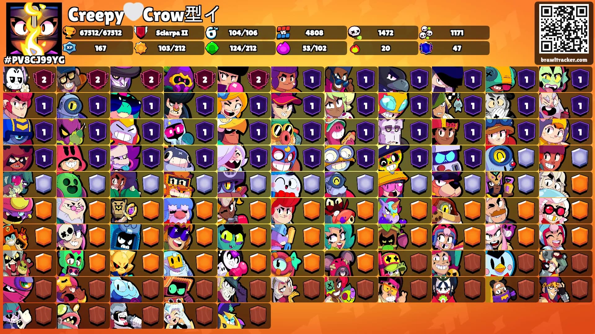 Creepy🤍Crow型イ's Ranks