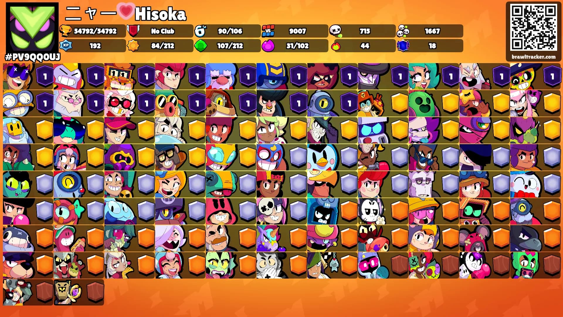 ニャー💗Hisoka's Ranks