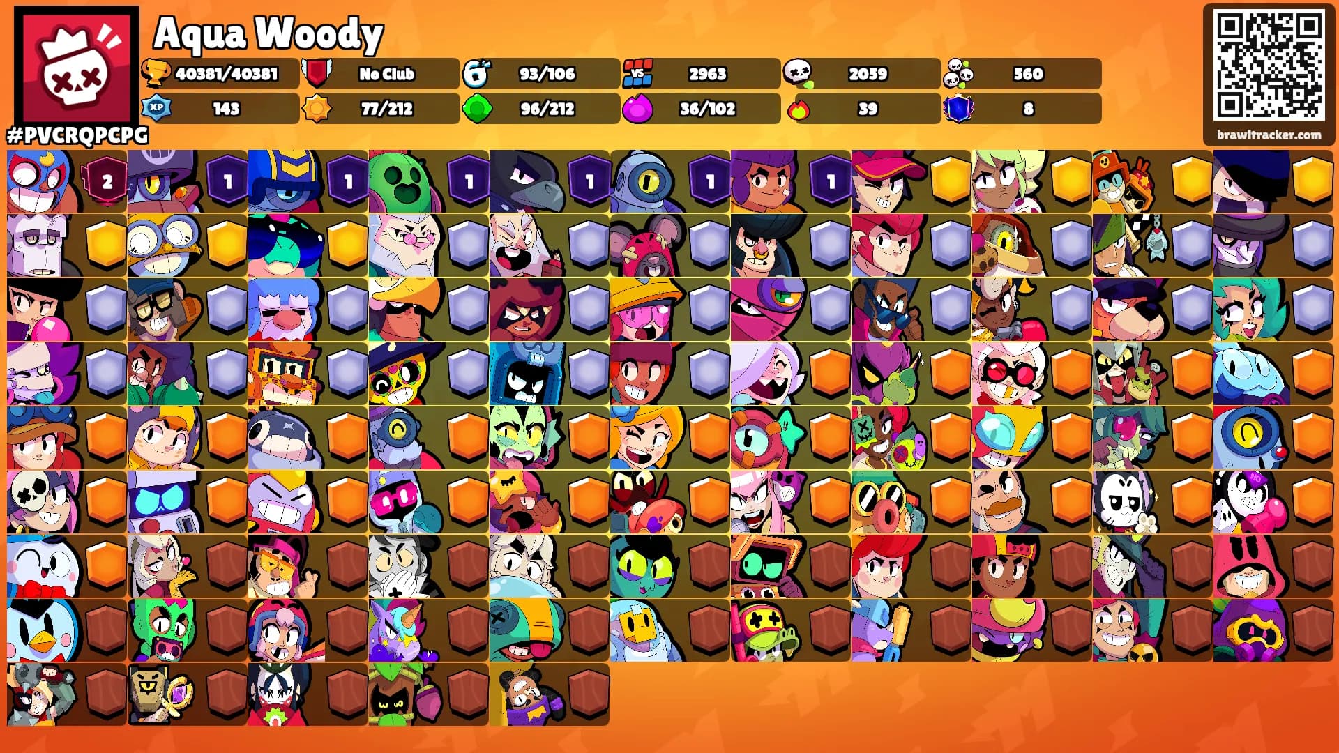 Aqua Woody's Ranks