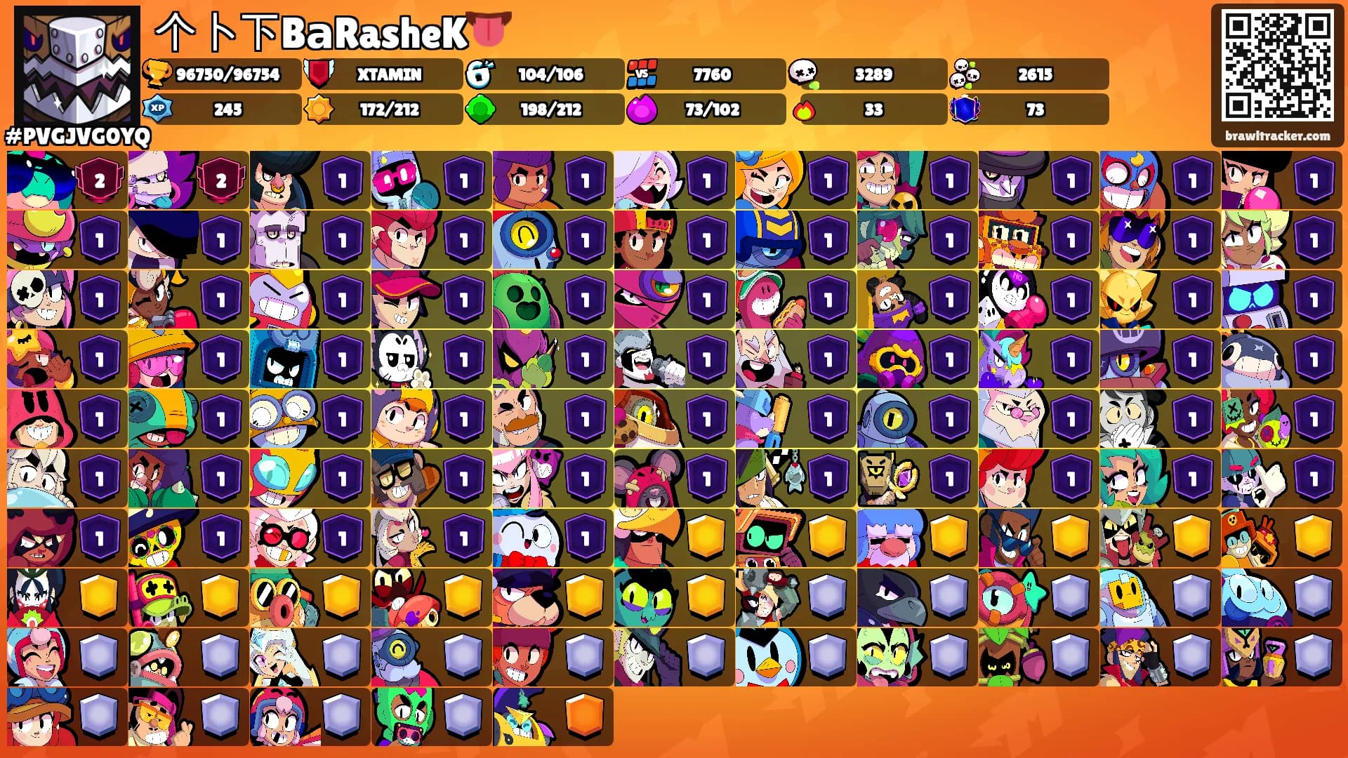 个卜下BаRasheK👅's Ranks